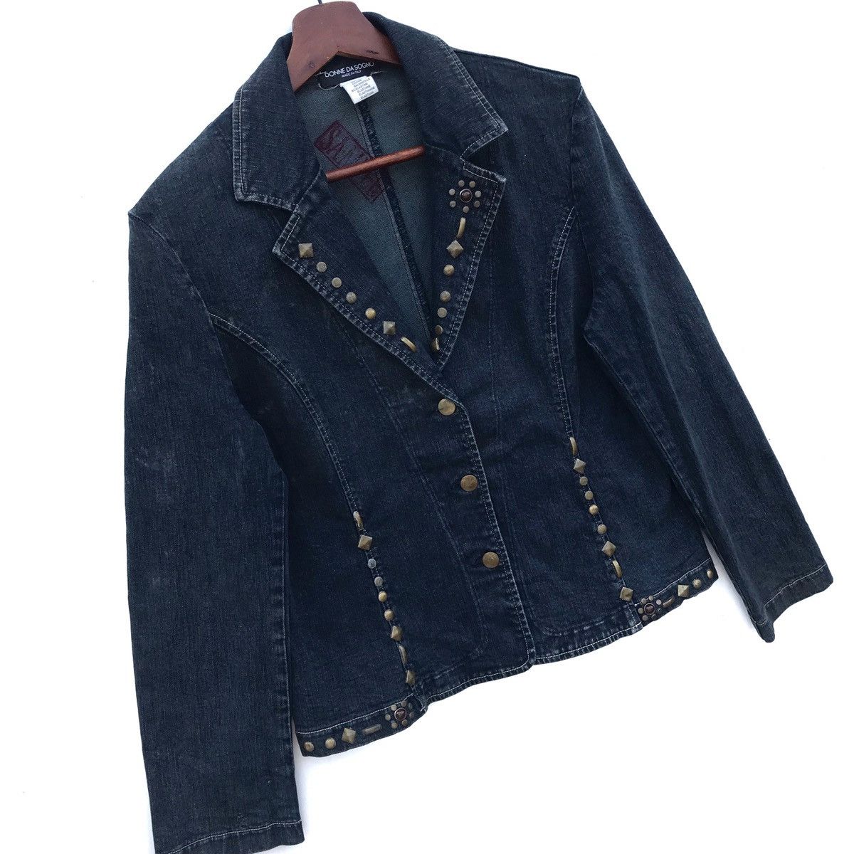 Japanese Brand Vintage Donna Da Sogno Italy Blazer Coat Size S / US 4 / IT 40 - 2 Thumbnail
