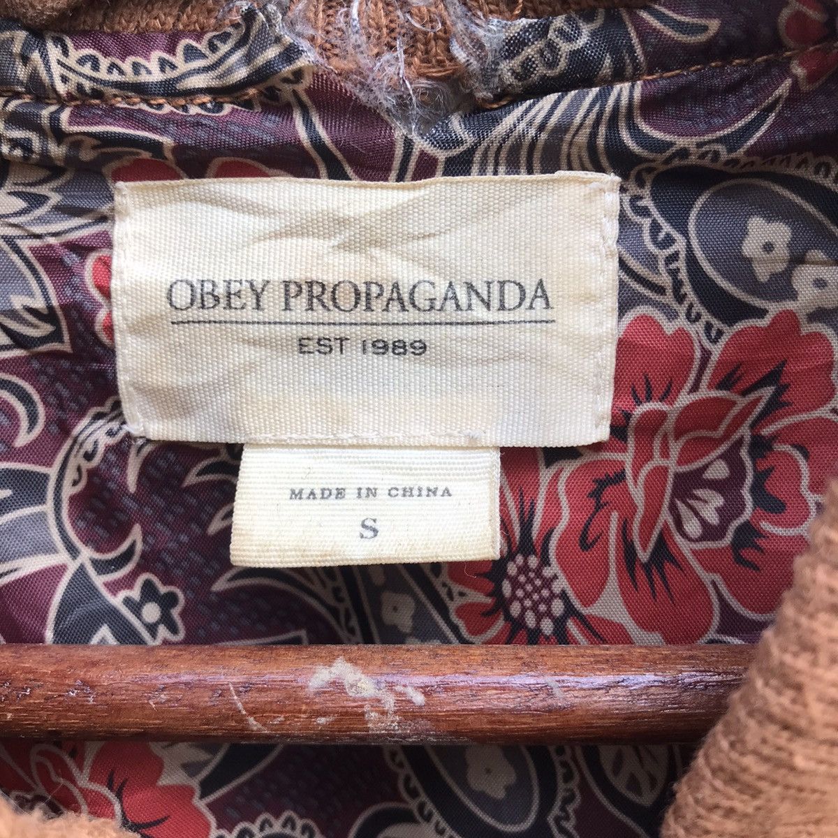 Obey propaganda leather jacket sale