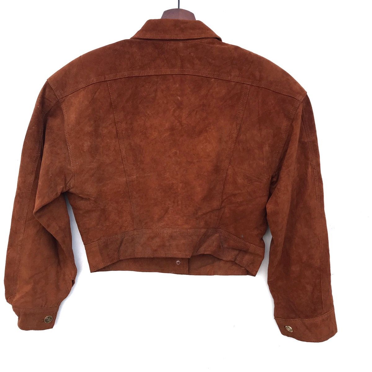 Japanese Brand Far East Club Crop Top Pig Leather Jacket Size M / US 6-8 / IT 42-44 - 6 Thumbnail