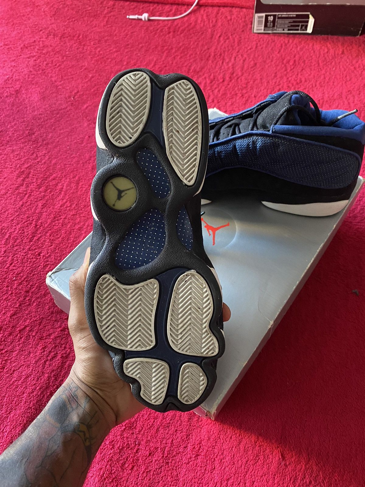Jordan Brand × Nike Air Jordan 13 Low OG 1998 Navy 1998 Brave Blue Size US 9.5 / EU 42-43 - 4 Thumbnail