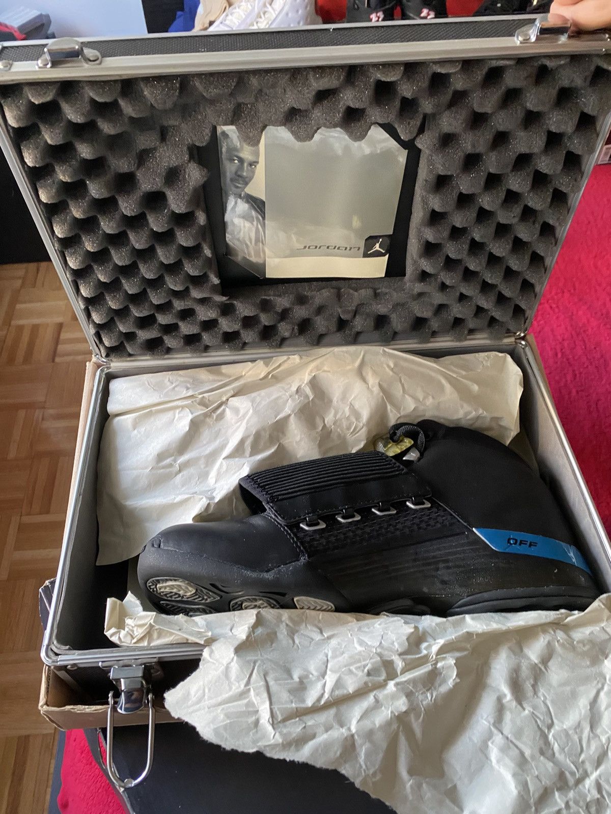 Jordan Brand × Nike Air Jordan 17 Black Metallic Silver 2002 Size US 11 / EU 44 - 1 Thumbnail