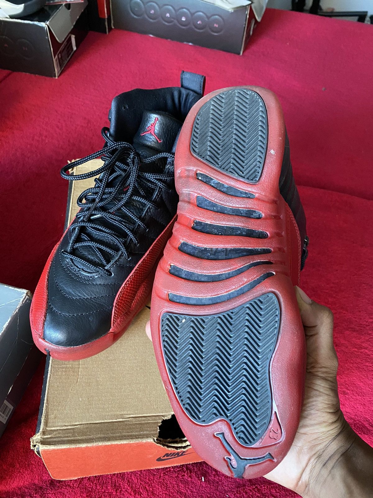 Jordan Brand × Nike Air Jordan 12 OG Flu Game 1997 Fly Game 1997 Size US 9.5 / EU 42-43 - 4 Thumbnail