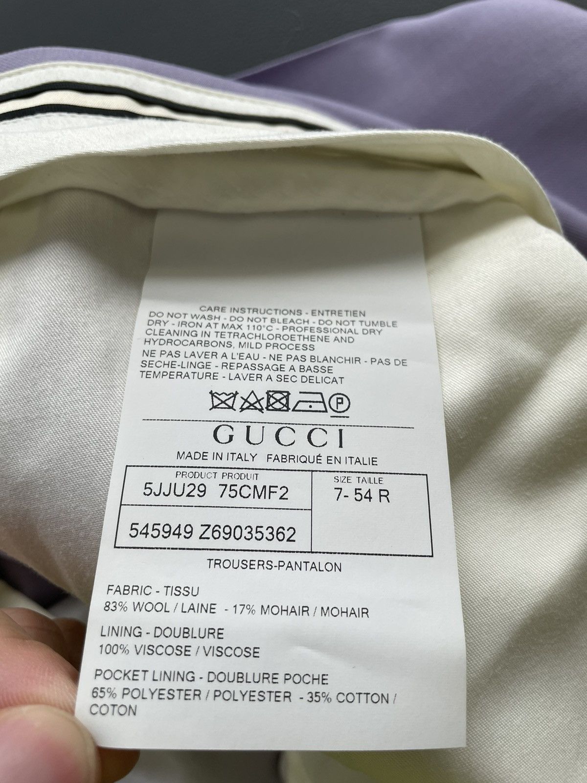 Gucci Super Runway Harry Styles Gucci Wool Pant Size US 34 / EU 50 - 11 Thumbnail