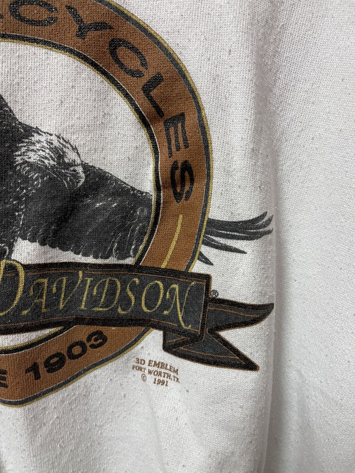 Harley Davidson × Vintage Vintage Harley Davidson 3D Emblem sweatshirt Size US XL / EU 56 / 4 - 2 Thumbnail