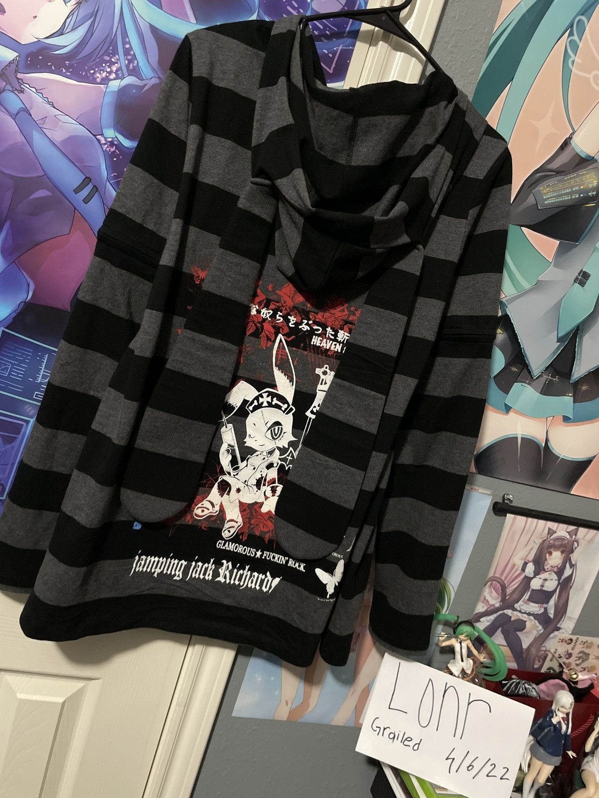 Maris Rock Cute Bunny Ear Hoodie