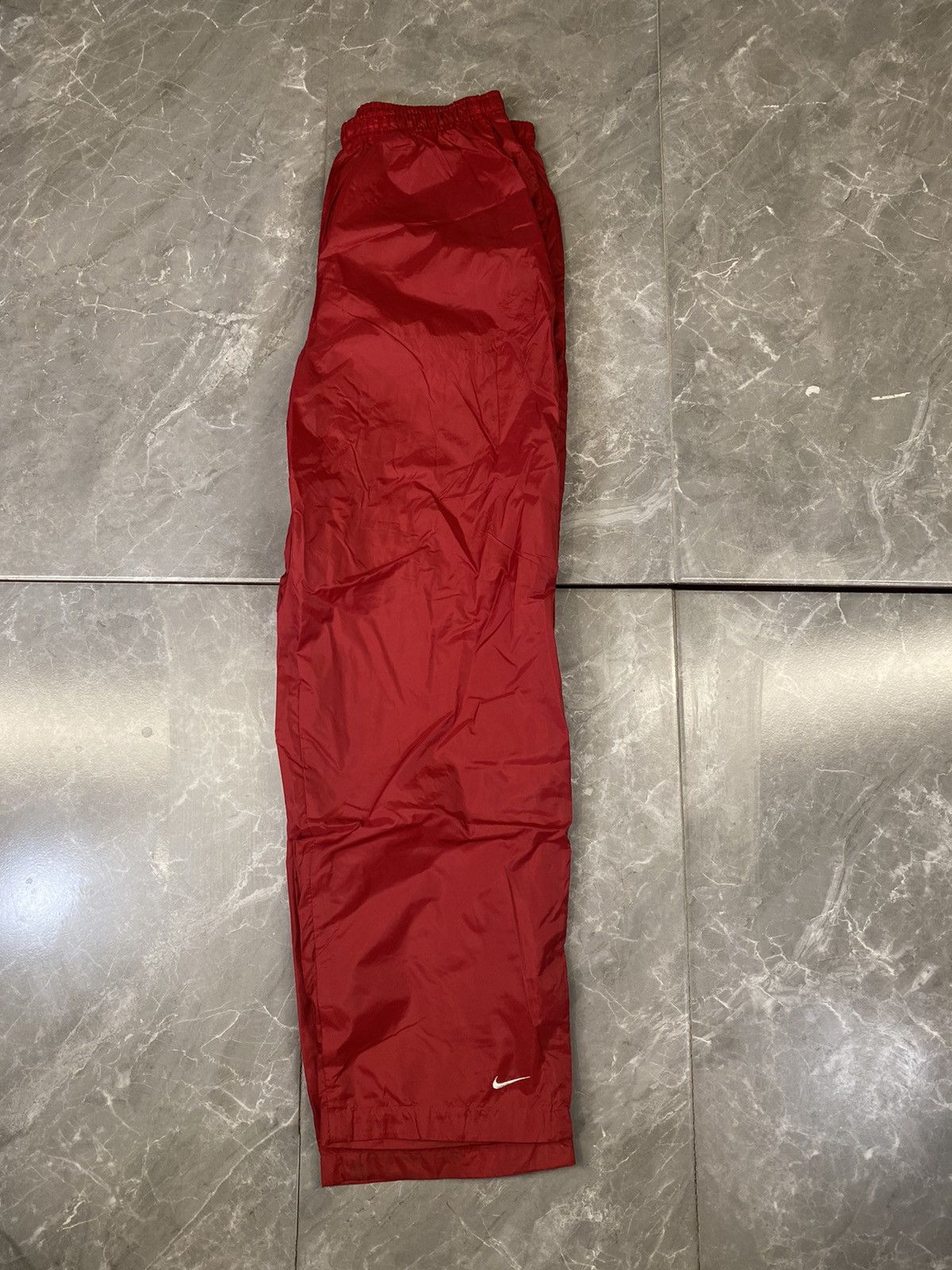 Nike × Vintage Vintage Nike Ankle Swoosh Windbreaker Pants Size US 33 - 1 Thumbnail