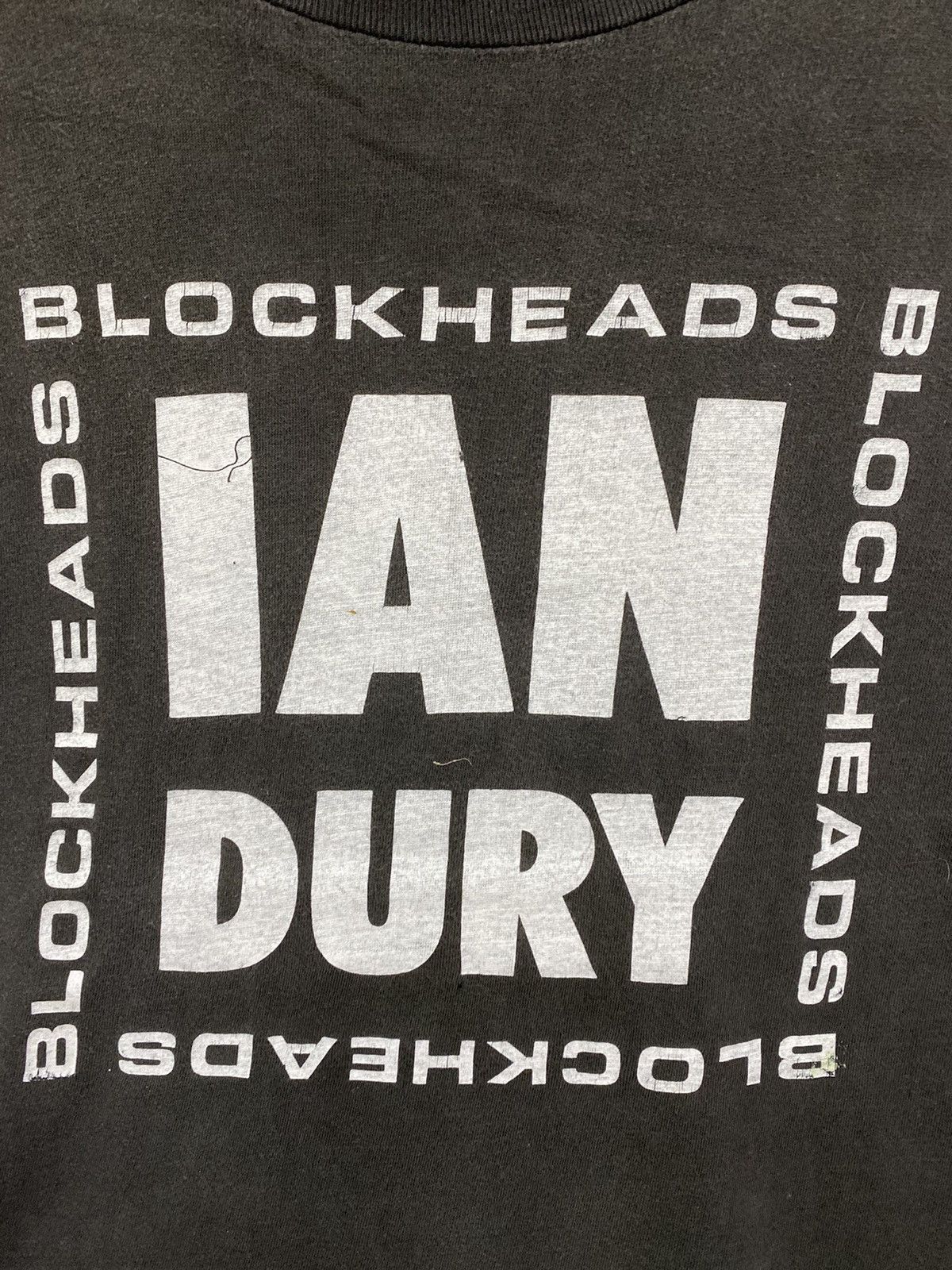 Band Tees vintage 80s IAN DURY AND THE BLOCKHEADS rare rock t-shirts Size US L / EU 52-54 / 3 - 5 Thumbnail