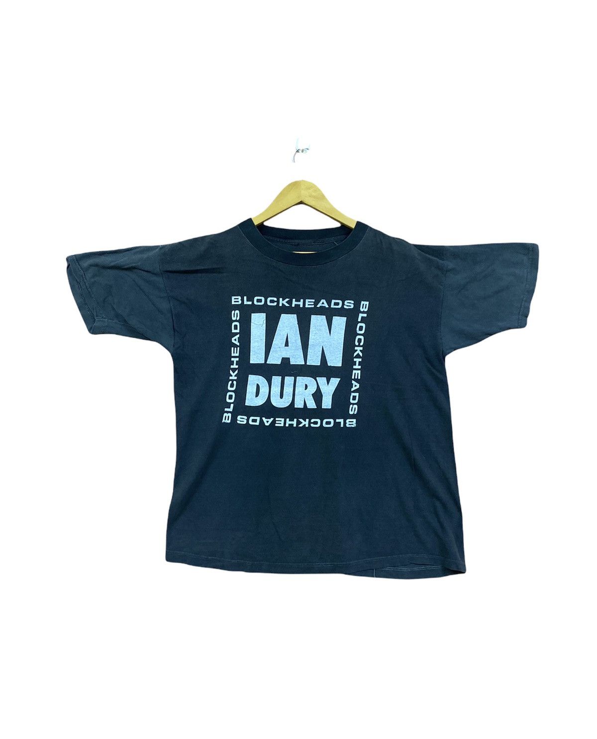 Band Tees vintage 80s IAN DURY AND THE BLOCKHEADS rare rock t-shirts Size US L / EU 52-54 / 3 - 2 Thumbnail