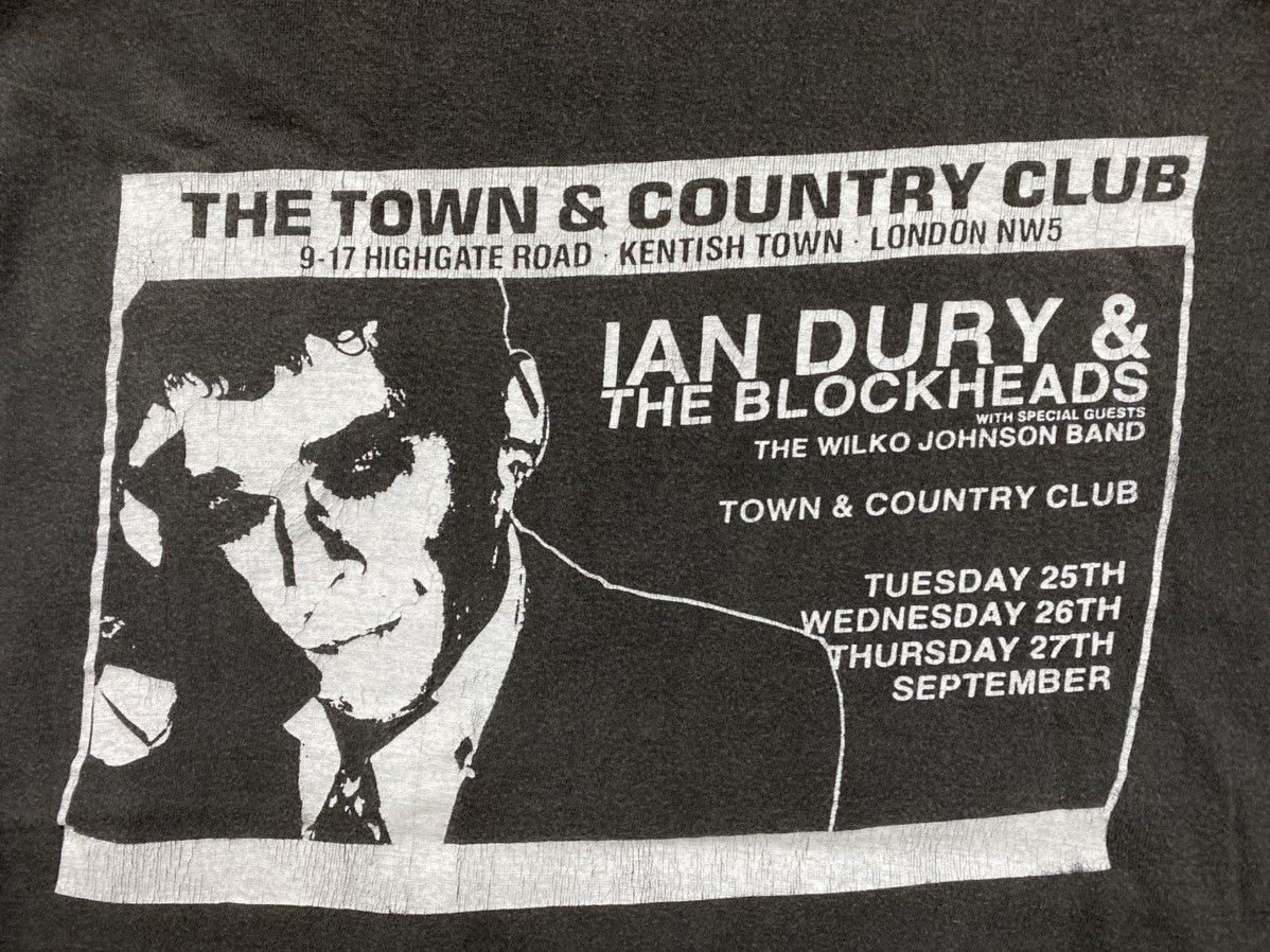 Band Tees vintage 80s IAN DURY AND THE BLOCKHEADS rare rock t-shirts Size US L / EU 52-54 / 3 - 3 Thumbnail