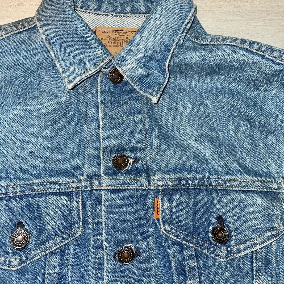 Levi's × Vintage Levis Orange Tab Denim Trucker Jacket Size US S / EU 44-46 / 1 - 2 Thumbnail