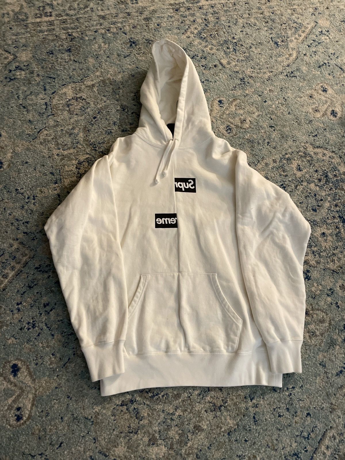 Comme des Garcons × Supreme Supreme x CDG Split Box Logo Hoodie 