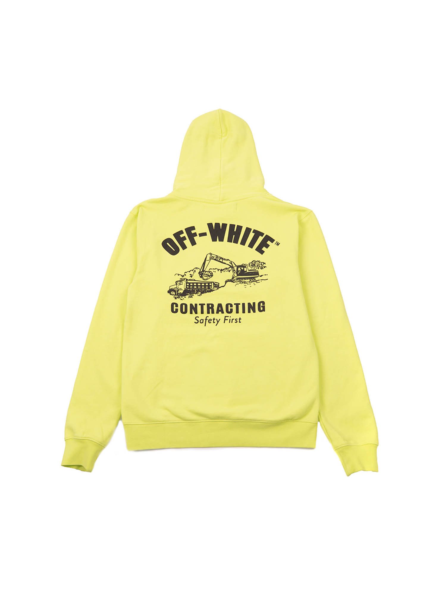 Off White Construction Hoodie Grailed