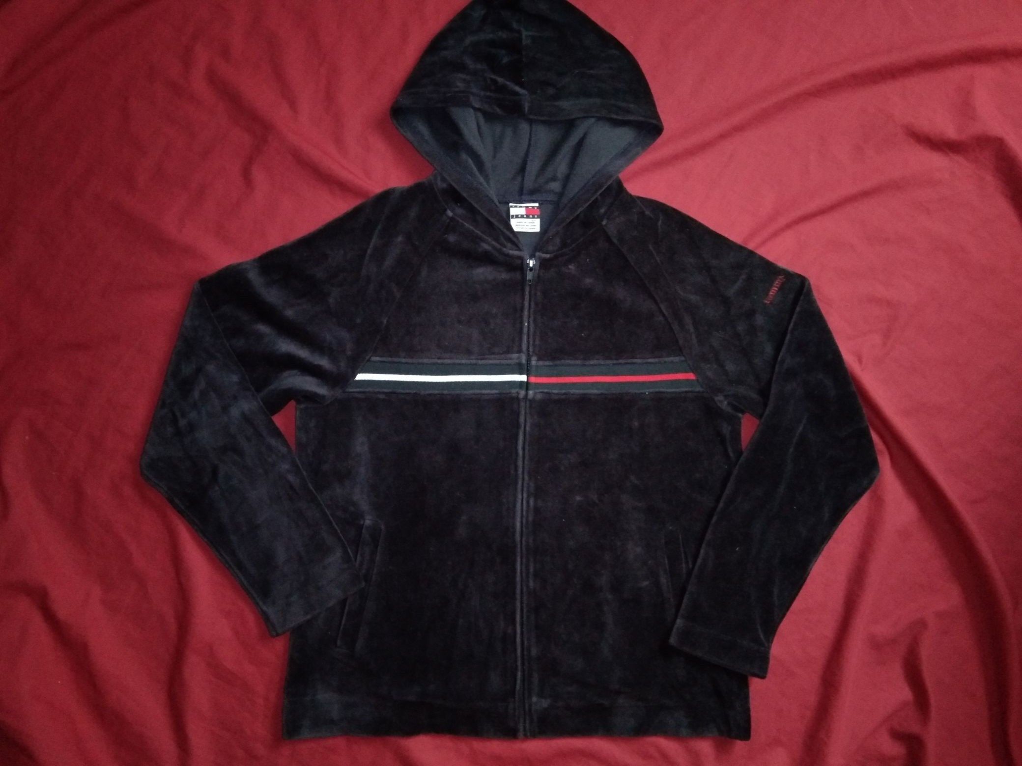 Tommy Jeans Tommy Hilfiger Jeans / Tommy Girl Velour women zip hoodie Size ONE SIZE - 2 Thumbnail