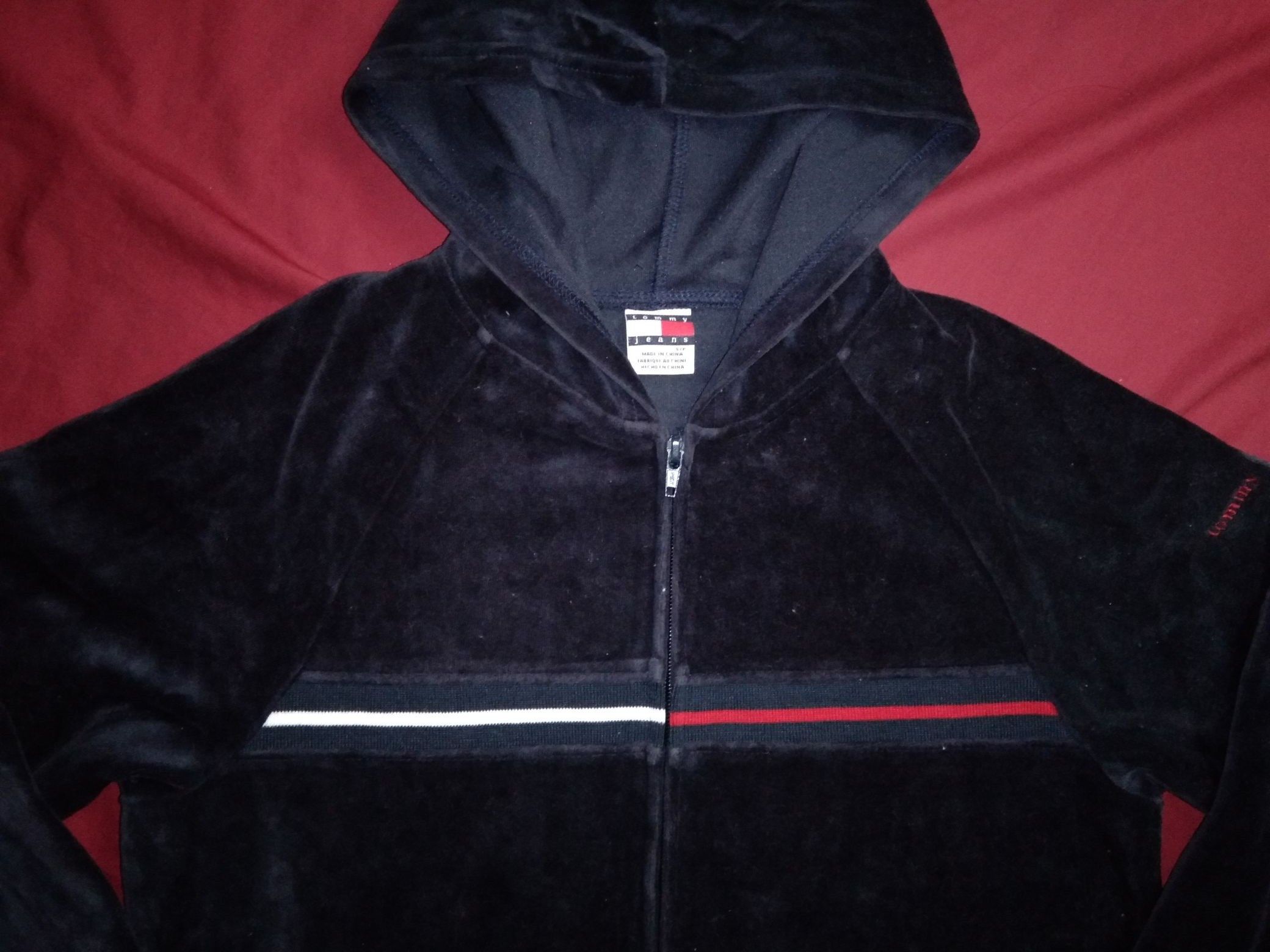 Tommy Jeans Tommy Hilfiger Jeans / Tommy Girl Velour women zip hoodie Size ONE SIZE - 1 Thumbnail