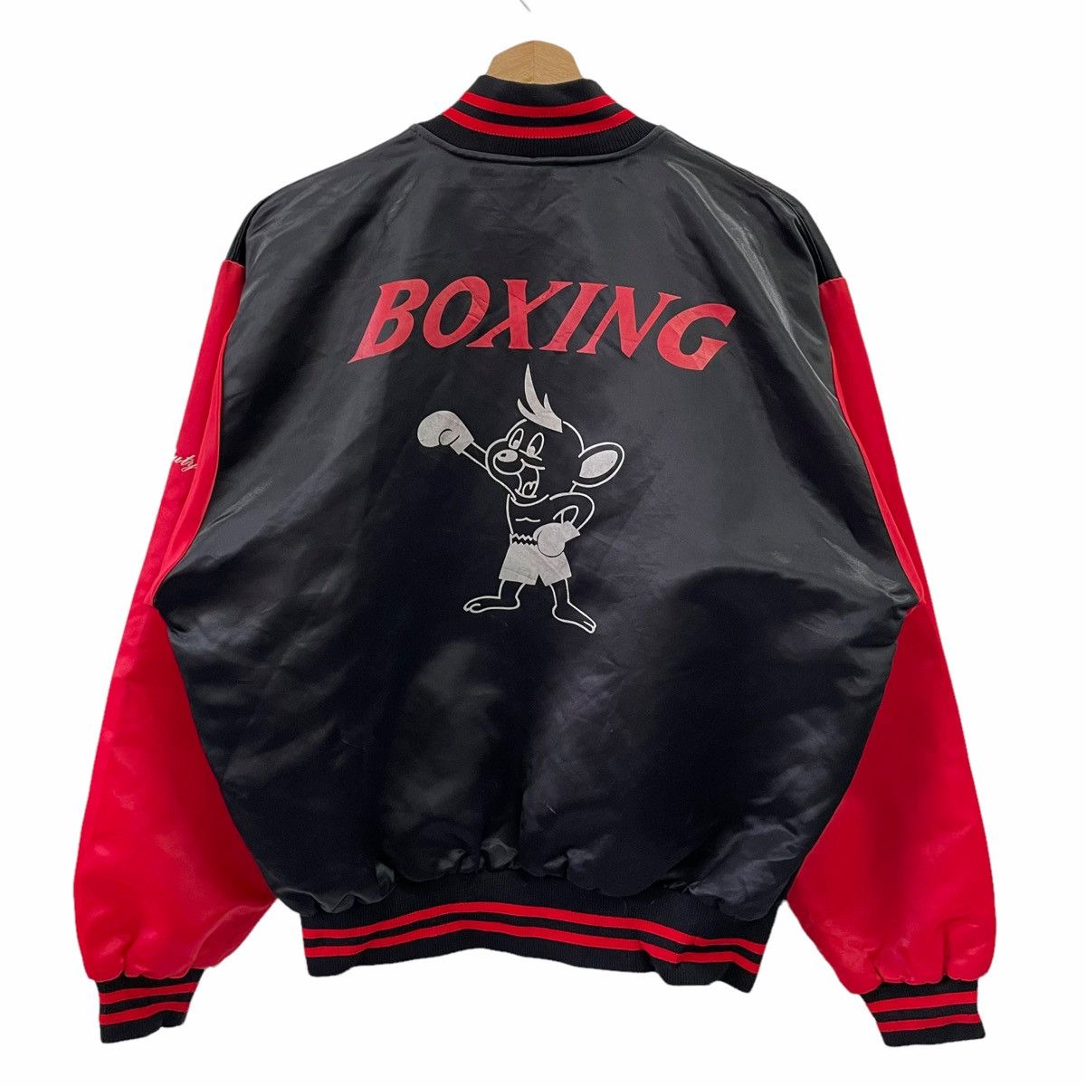 Vintage VINTAGE JERRY MOUSE BOXING VARSITY JACKET Grailed
