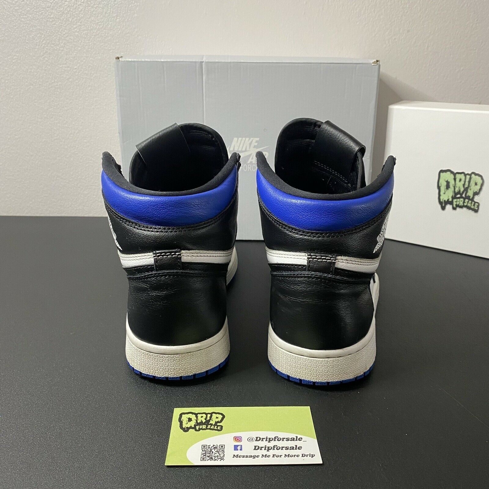 Jordan Brand Air Jordan 1 Retro High OG "ROYAL TOE" 2020 Size US 7.5 / EU 40-41 - 6 Thumbnail