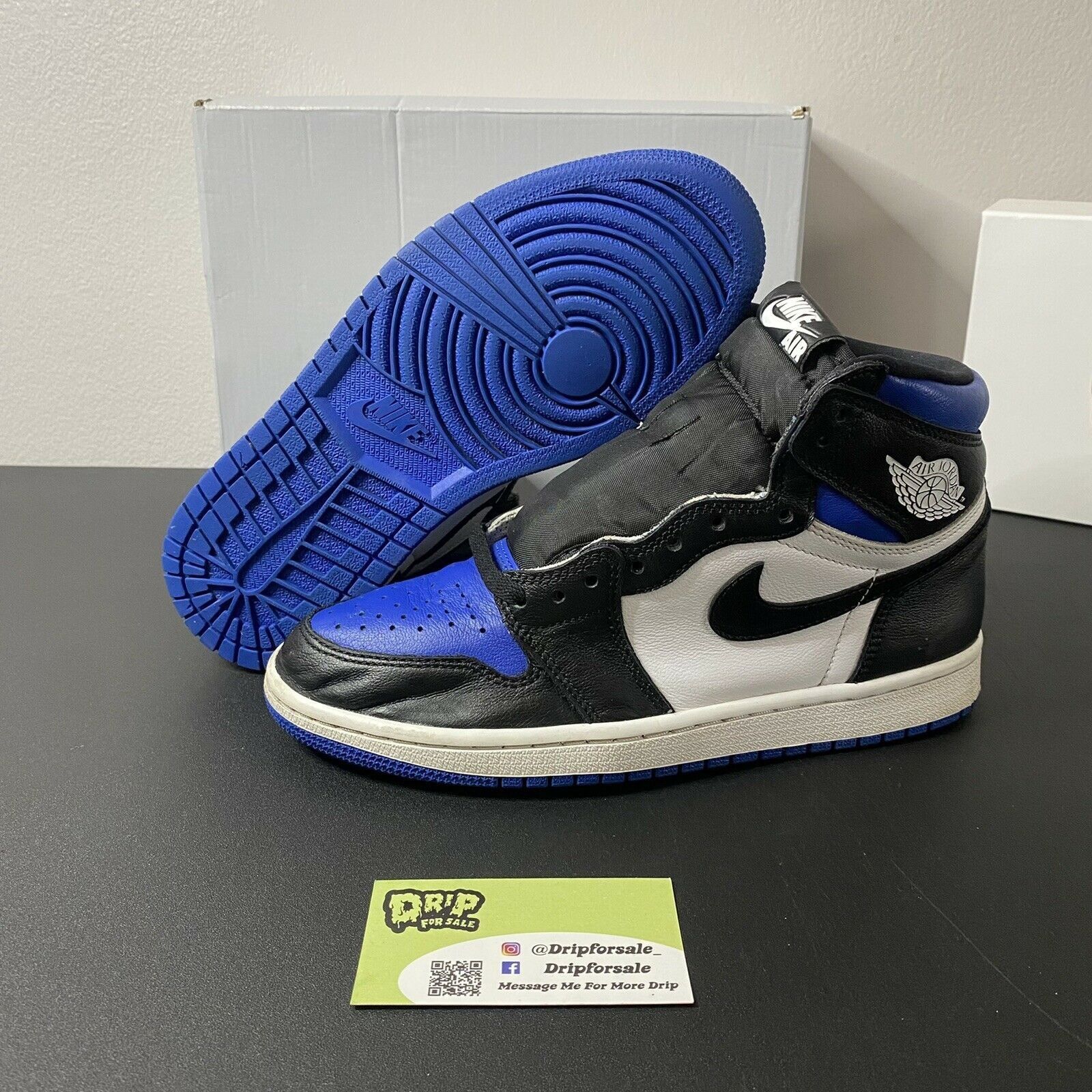 Jordan Brand Air Jordan 1 Retro High OG "ROYAL TOE" 2020 Size US 7.5 / EU 40-41 - 1 Thumbnail