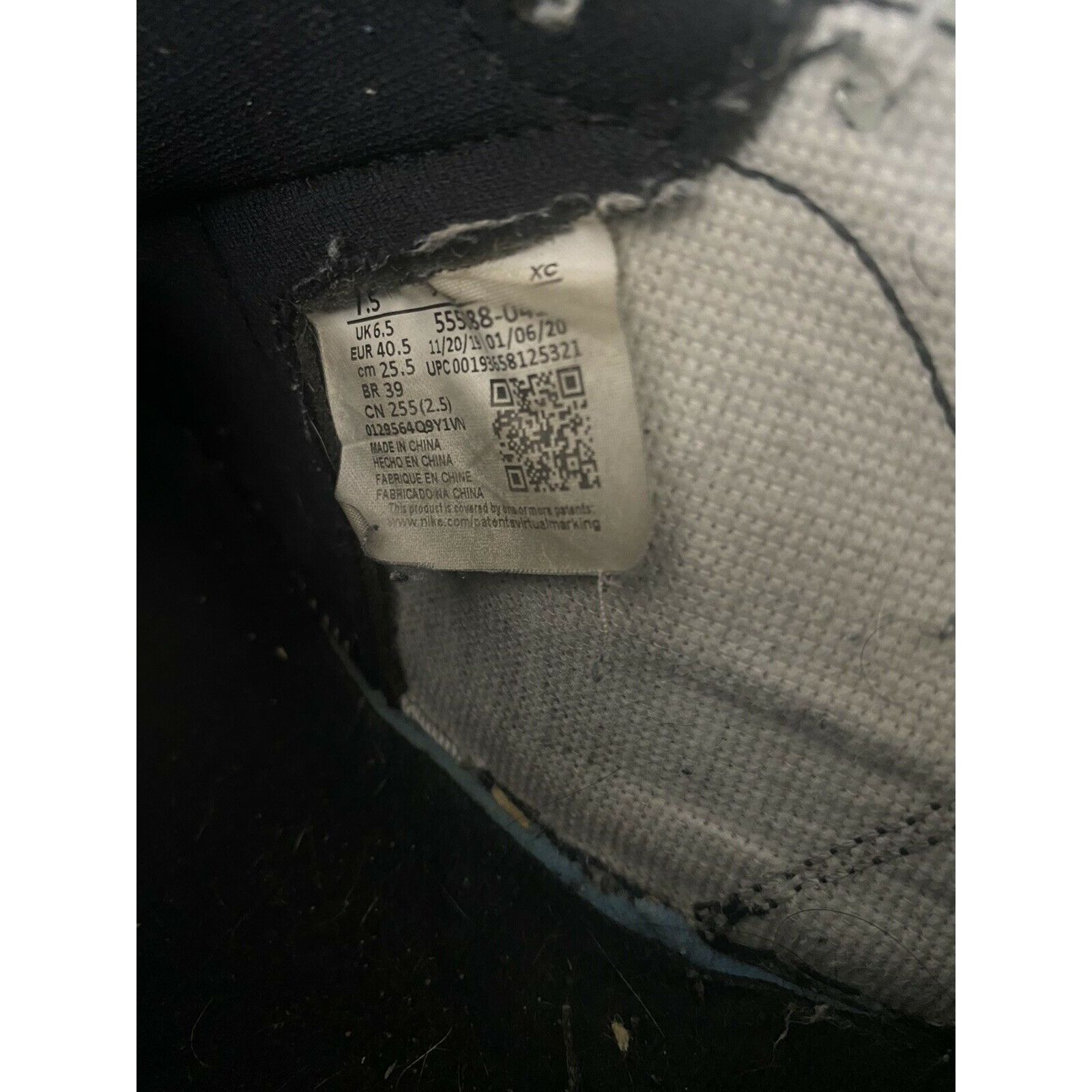 Jordan Brand Air Jordan 1 Retro High OG "ROYAL TOE" 2020 Size US 7.5 / EU 40-41 - 9 Thumbnail