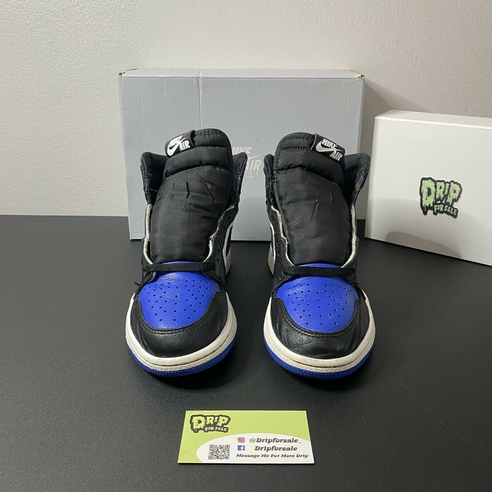 Jordan Brand Air Jordan 1 Retro High OG "ROYAL TOE" 2020 Size US 7.5 / EU 40-41 - 5 Thumbnail