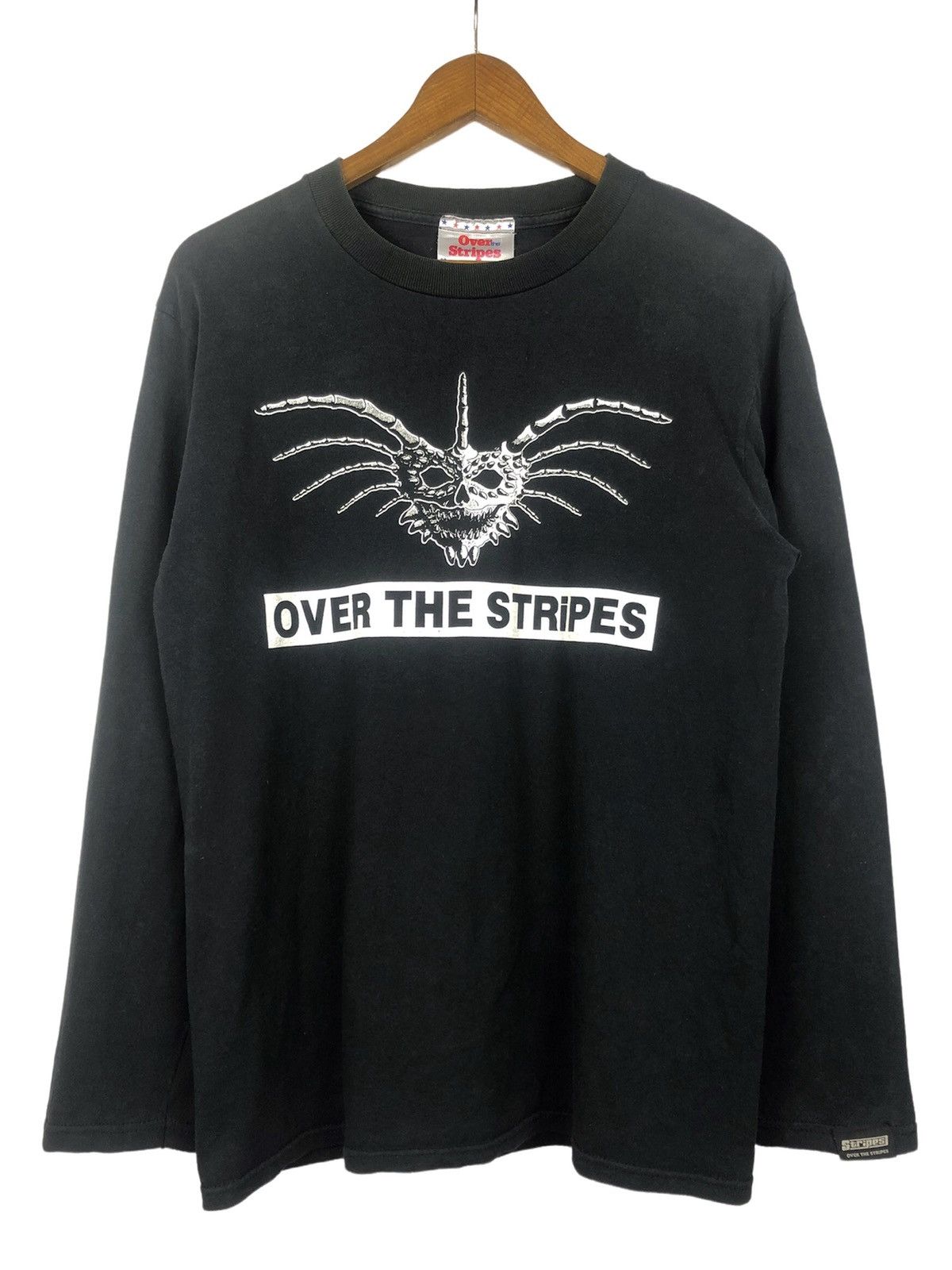 Japanese Brand Vintage 90s Over The Stripes 🇯🇵 Size US M / EU 48-50 / 2 - 1 Thumbnail