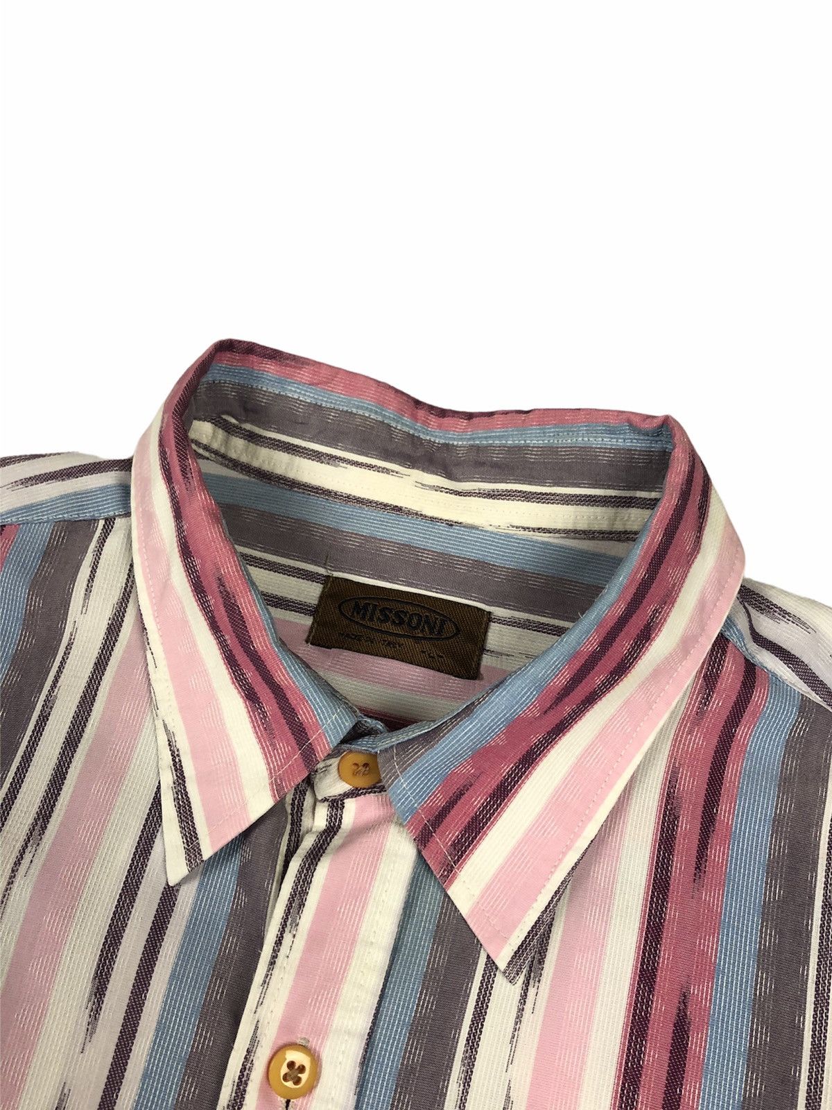 Missoni Vintage Missoni 🇮🇹 Button Up Shirt Size US L / EU 52-54 / 3 - 3 Thumbnail