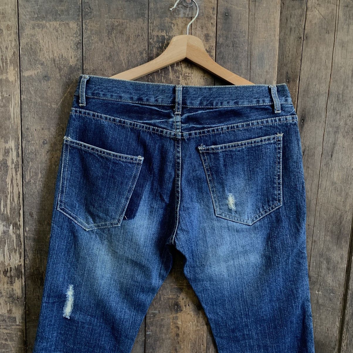 Japanese Brand Vintage Distressed Denim Jeans Size US 34 / EU 50 - 9 Thumbnail