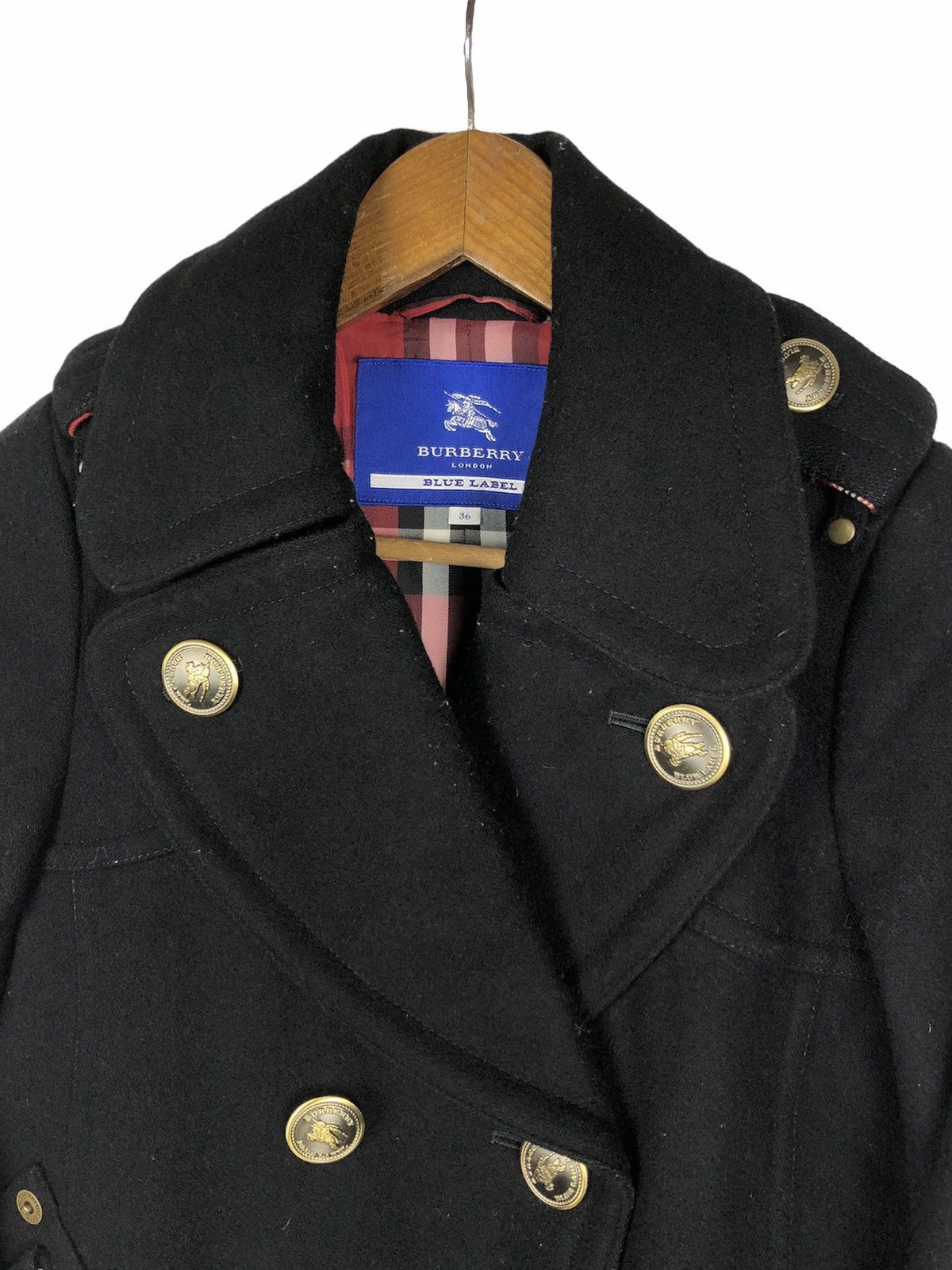 Burberry Burberry Double-Breasted Wool Blend Pea Coat Size US S / EU 44-46 / 1 - 4 Thumbnail
