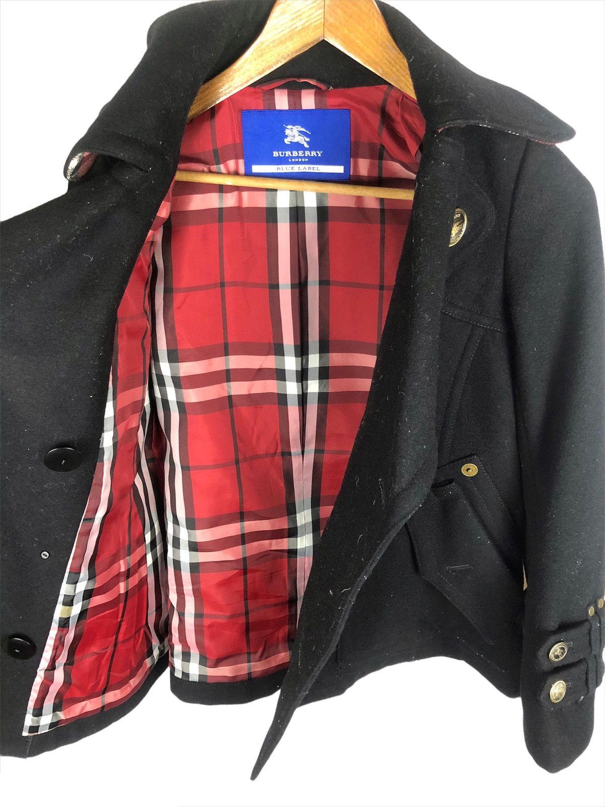 Burberry Burberry Double-Breasted Wool Blend Pea Coat Size US S / EU 44-46 / 1 - 9 Thumbnail
