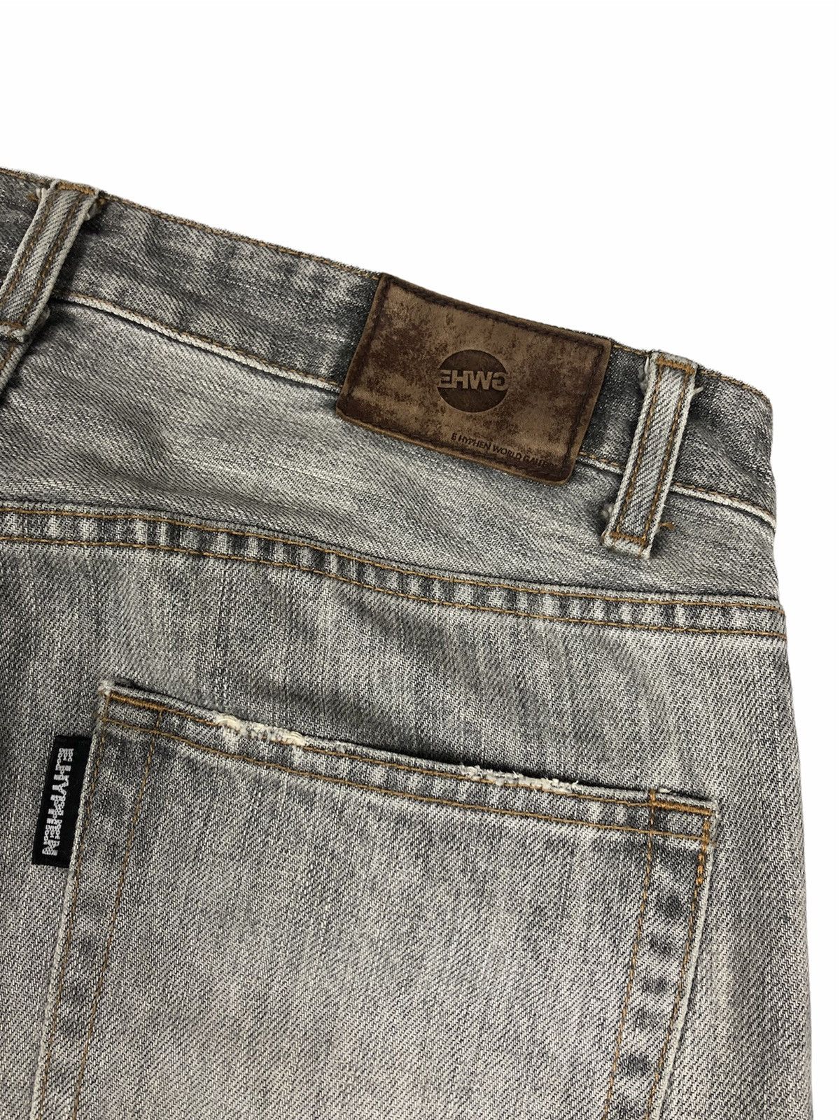 Japanese Brand E Hyphen World Gallery 🇯🇵 Distressed Denim Size US 31 - 6 Thumbnail