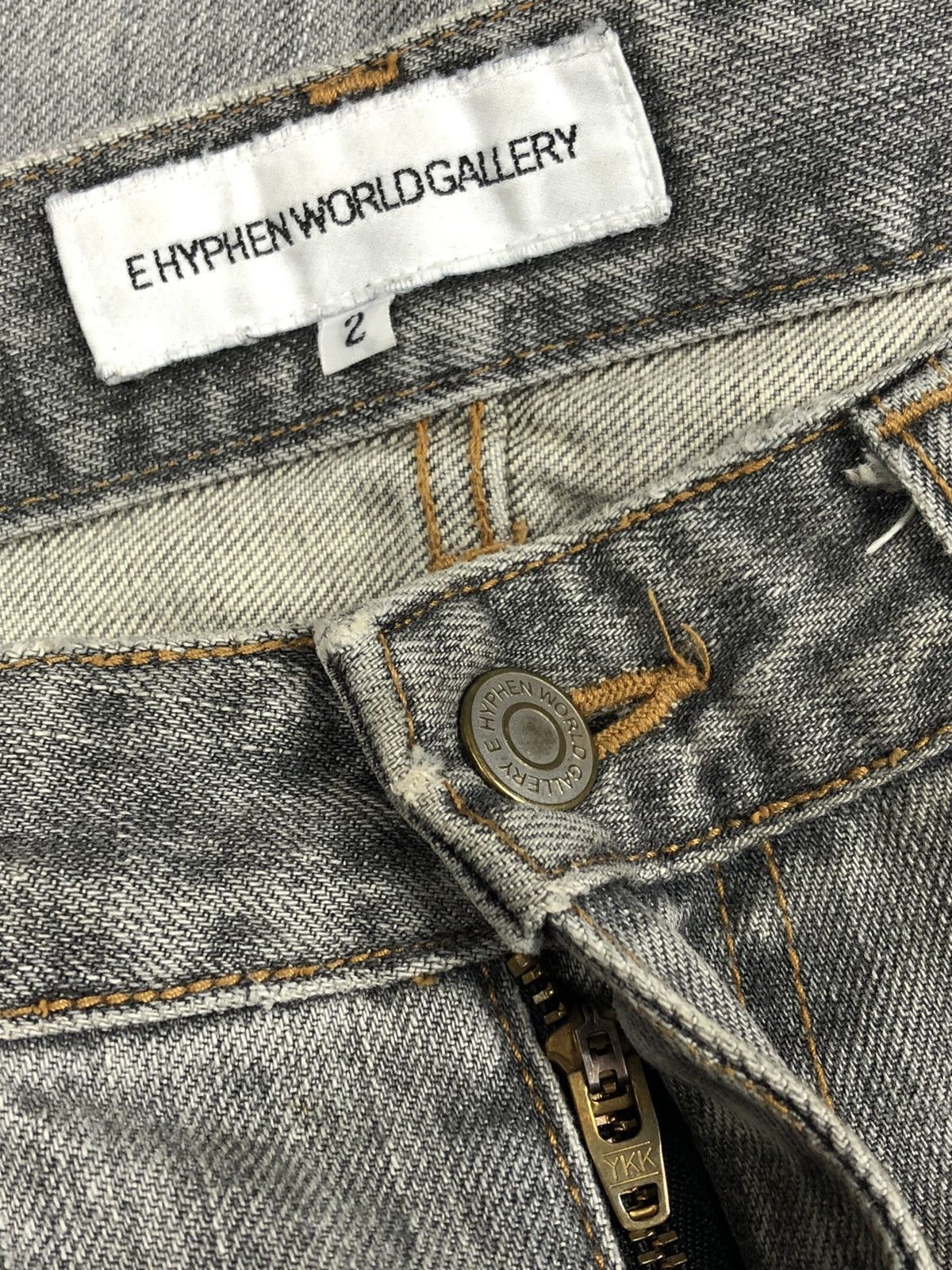 Japanese Brand E Hyphen World Gallery 🇯🇵 Distressed Denim Size US 31 - 8 Thumbnail