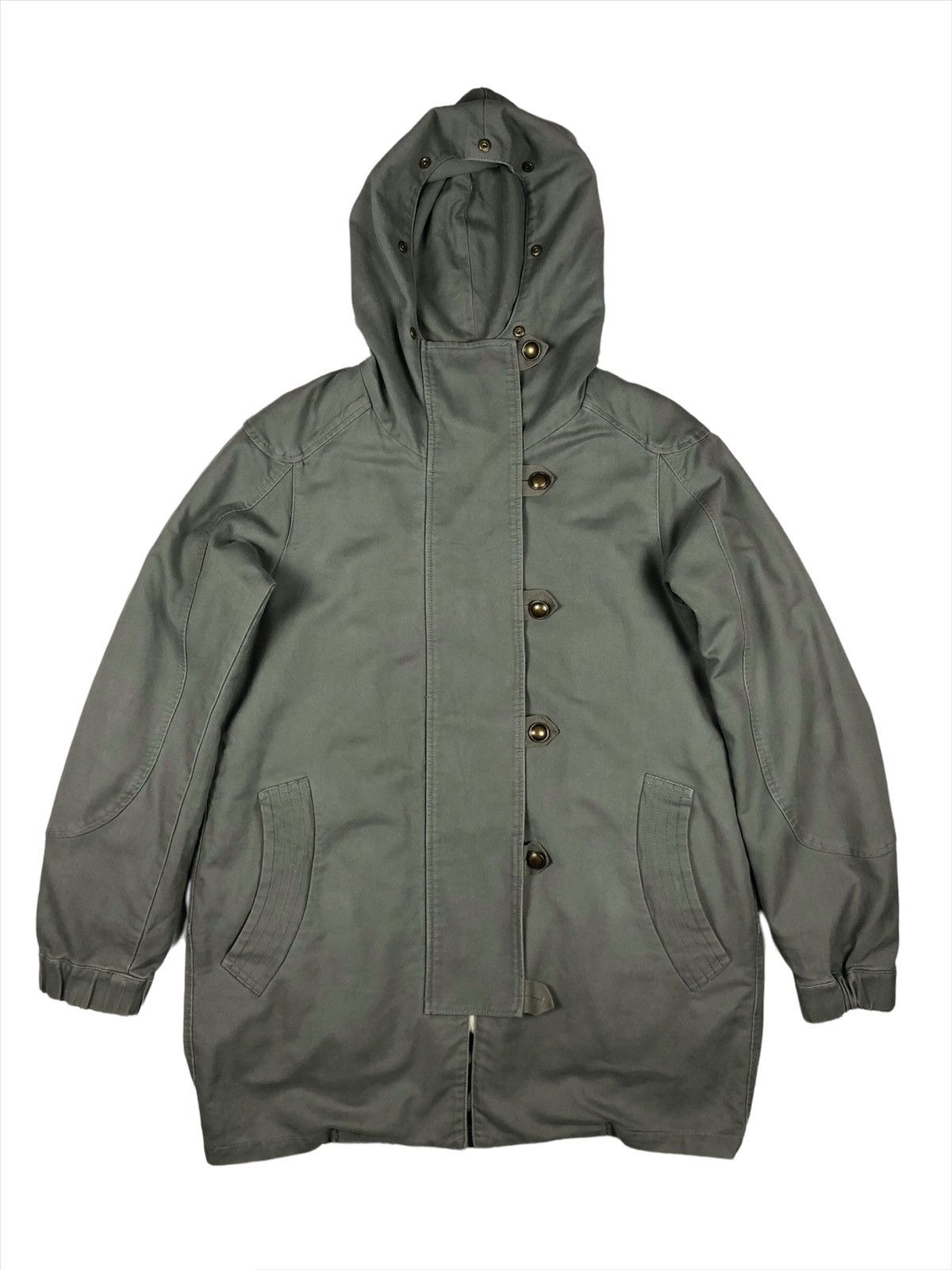 Vintage ISSEY MIYAKE IS Design Studio Chisato Tsumori Trench Coat Jacket Parka Hoodie