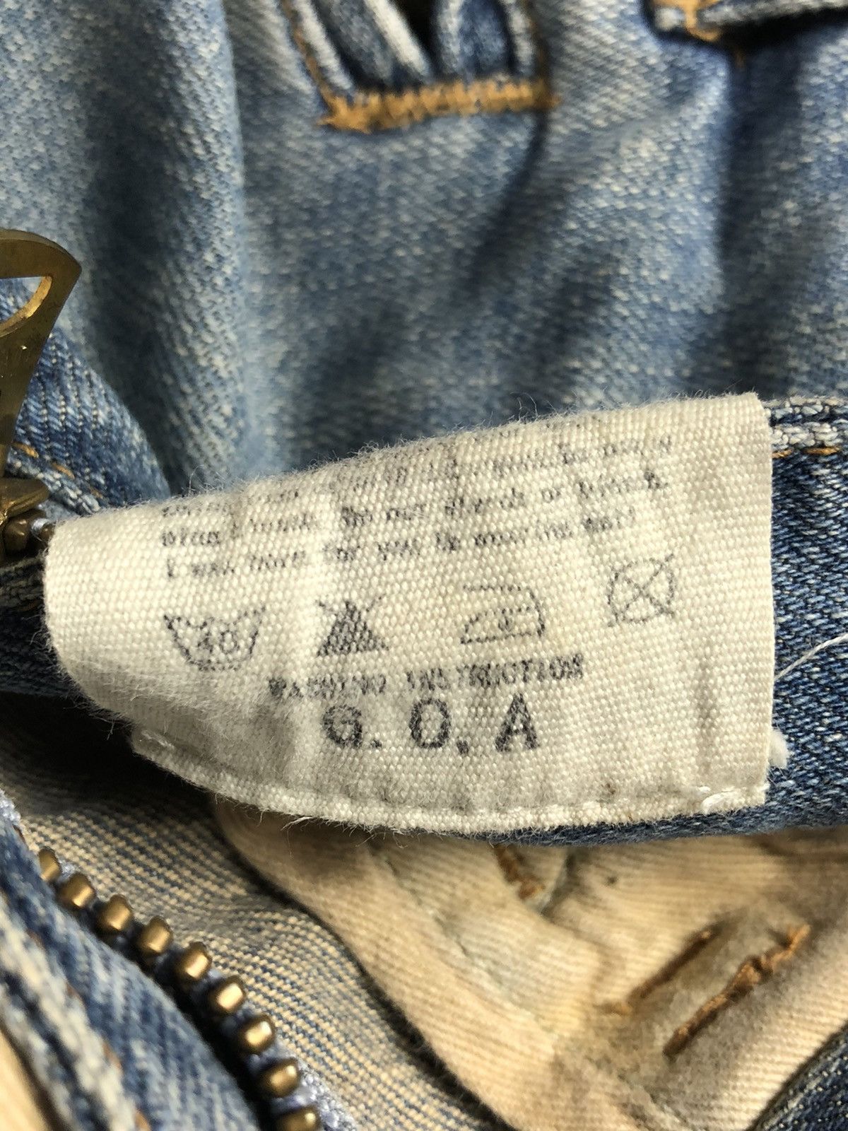 GOA G.O.A 🇯🇵 Slim Straight Biker Denim Pants Size US 30 / EU 46 - 10 Thumbnail