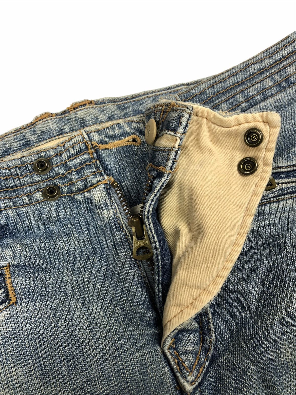 GOA G.O.A 🇯🇵 Slim Straight Biker Denim Pants Size US 30 / EU 46 - 8 Thumbnail
