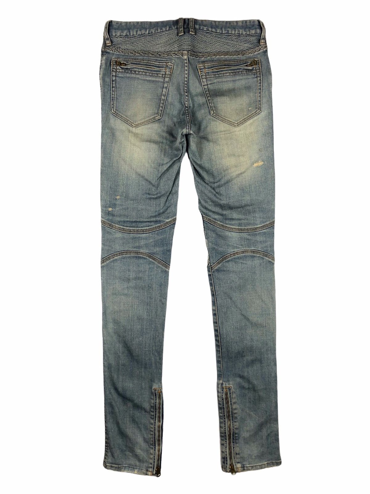 GOA G.O.A 🇯🇵 Slim Straight Biker Denim Pants Size US 30 / EU 46 - 2 Thumbnail