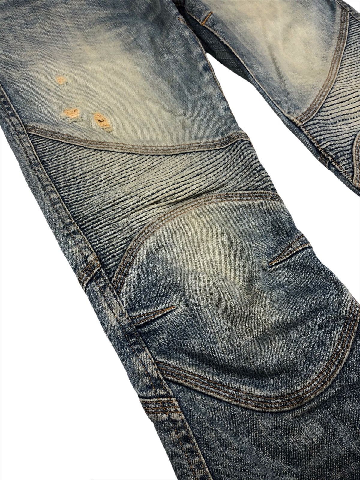 GOA G.O.A 🇯🇵 Slim Straight Biker Denim Pants Size US 30 / EU 46 - 5 Thumbnail