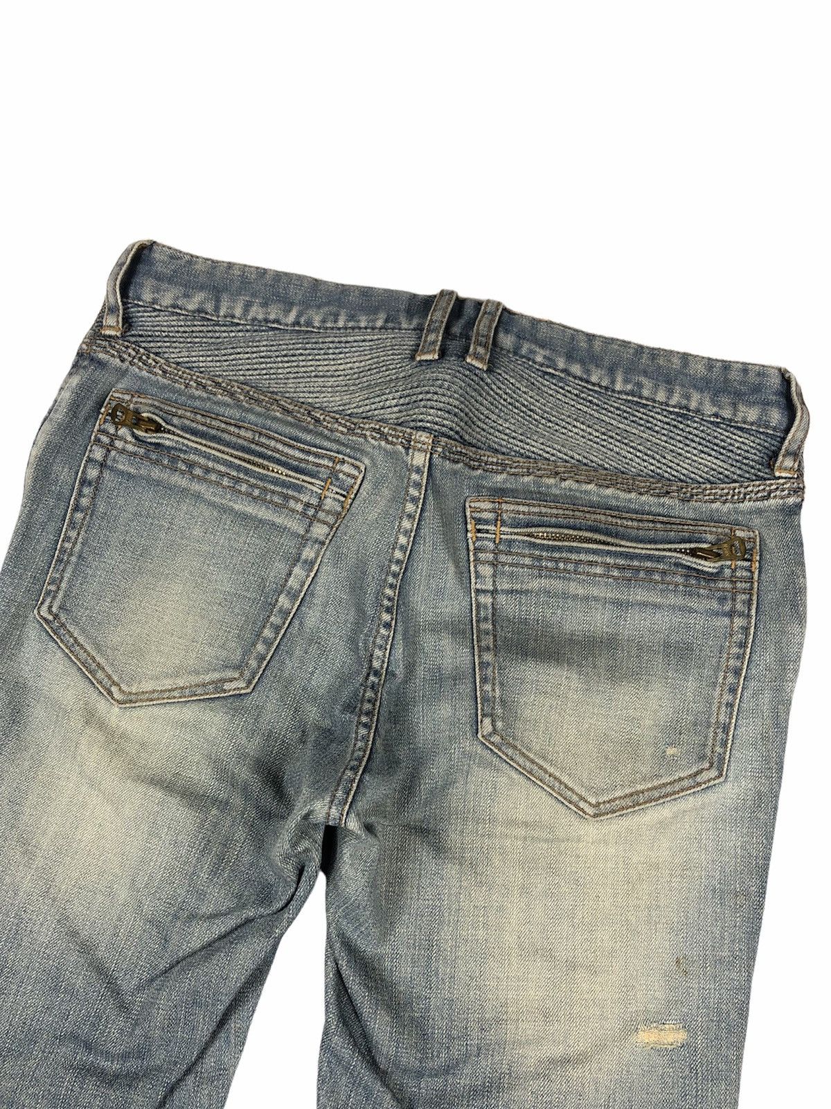 GOA G.O.A 🇯🇵 Slim Straight Biker Denim Pants Size US 30 / EU 46 - 7 Thumbnail