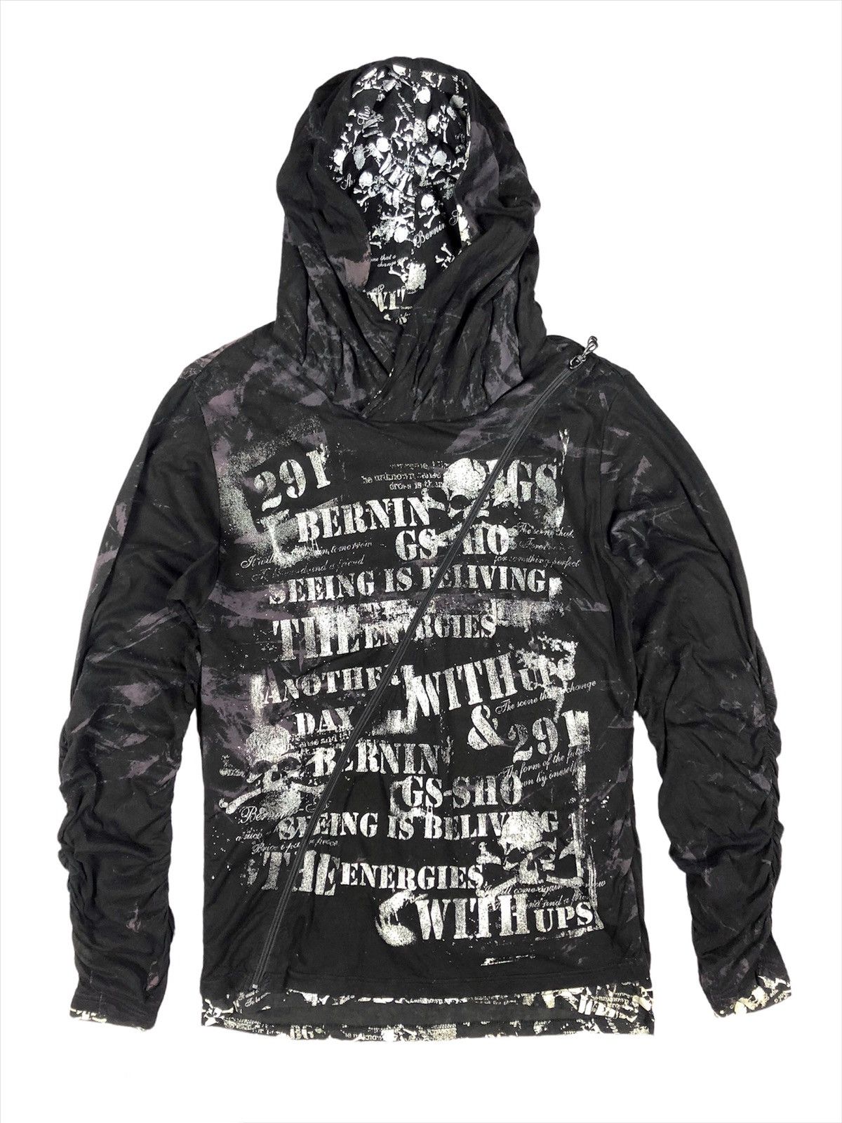 BERNINGS SHO Bernings Sho 🇯🇵 Chaotic Punk Pullover Zipper Hoodie Size US S / EU 44-46 / 1 - 2 Thumbnail
