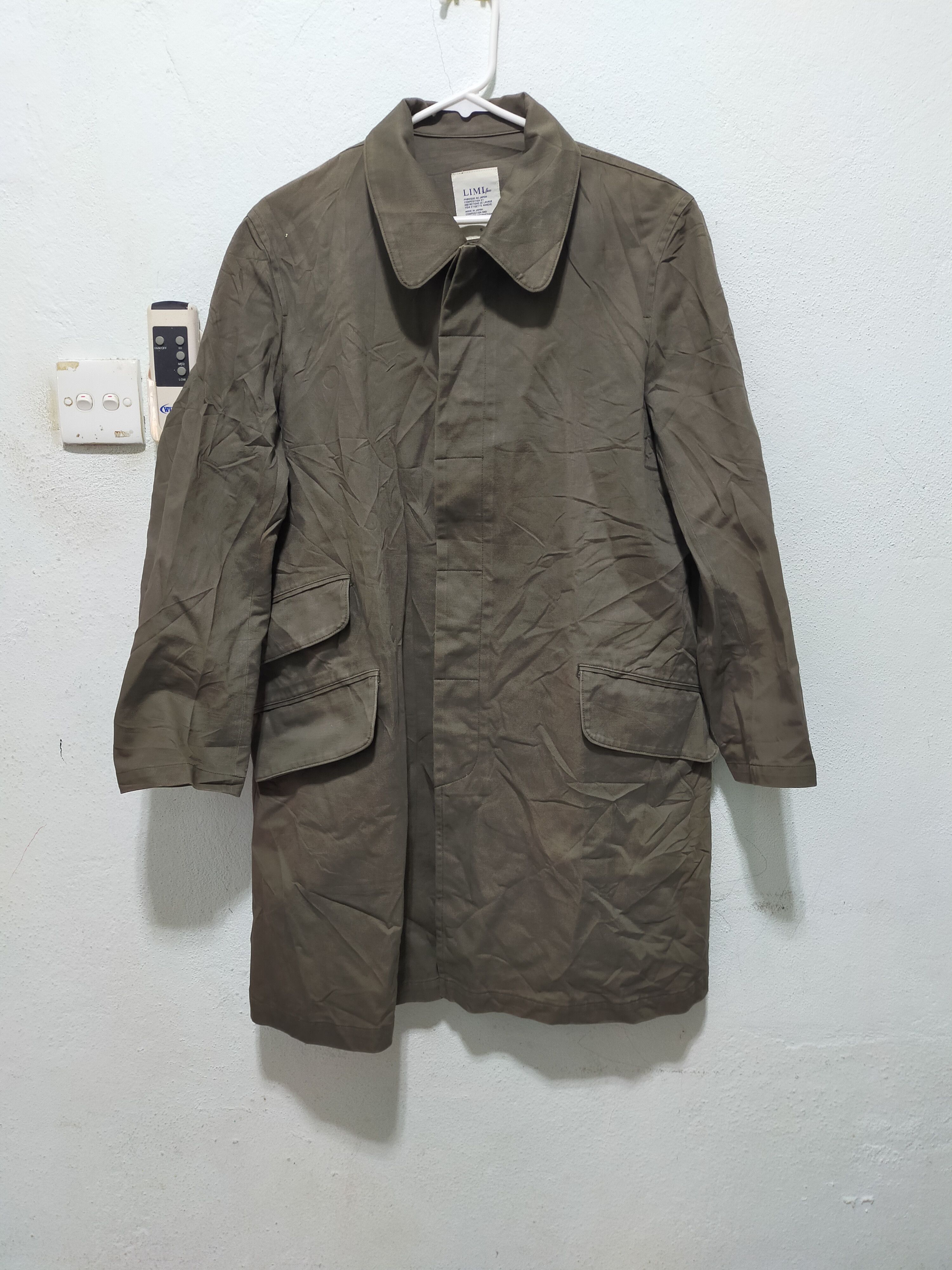トップス Limi feu Green Velor Long Parka Limi feu Green Velor Long Parka