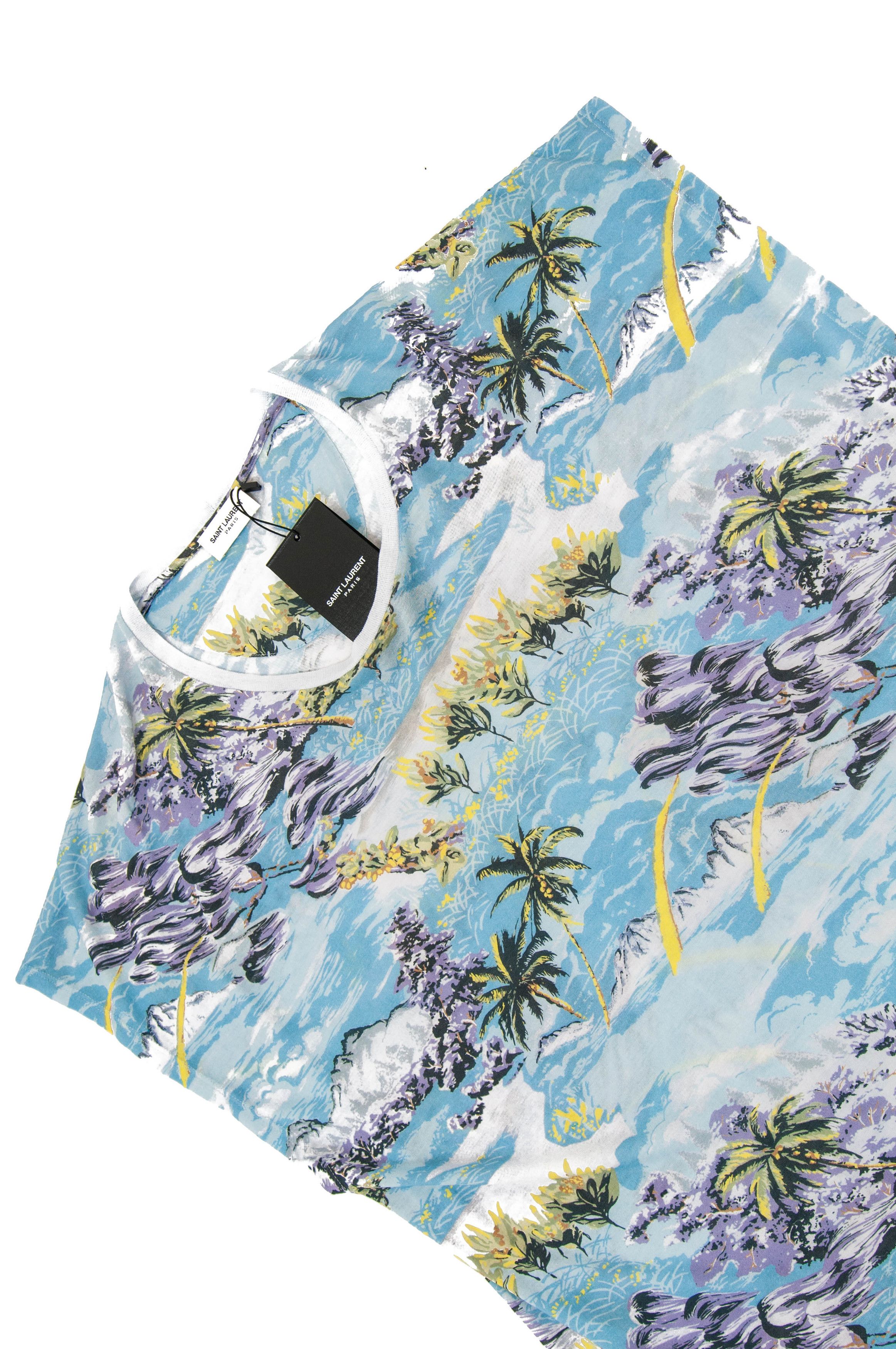 Saint Laurent Paris Hawaiian Print Sleeveless Crewneck T-shirt Size US M / EU 48-50 / 2 - 2 Thumbnail