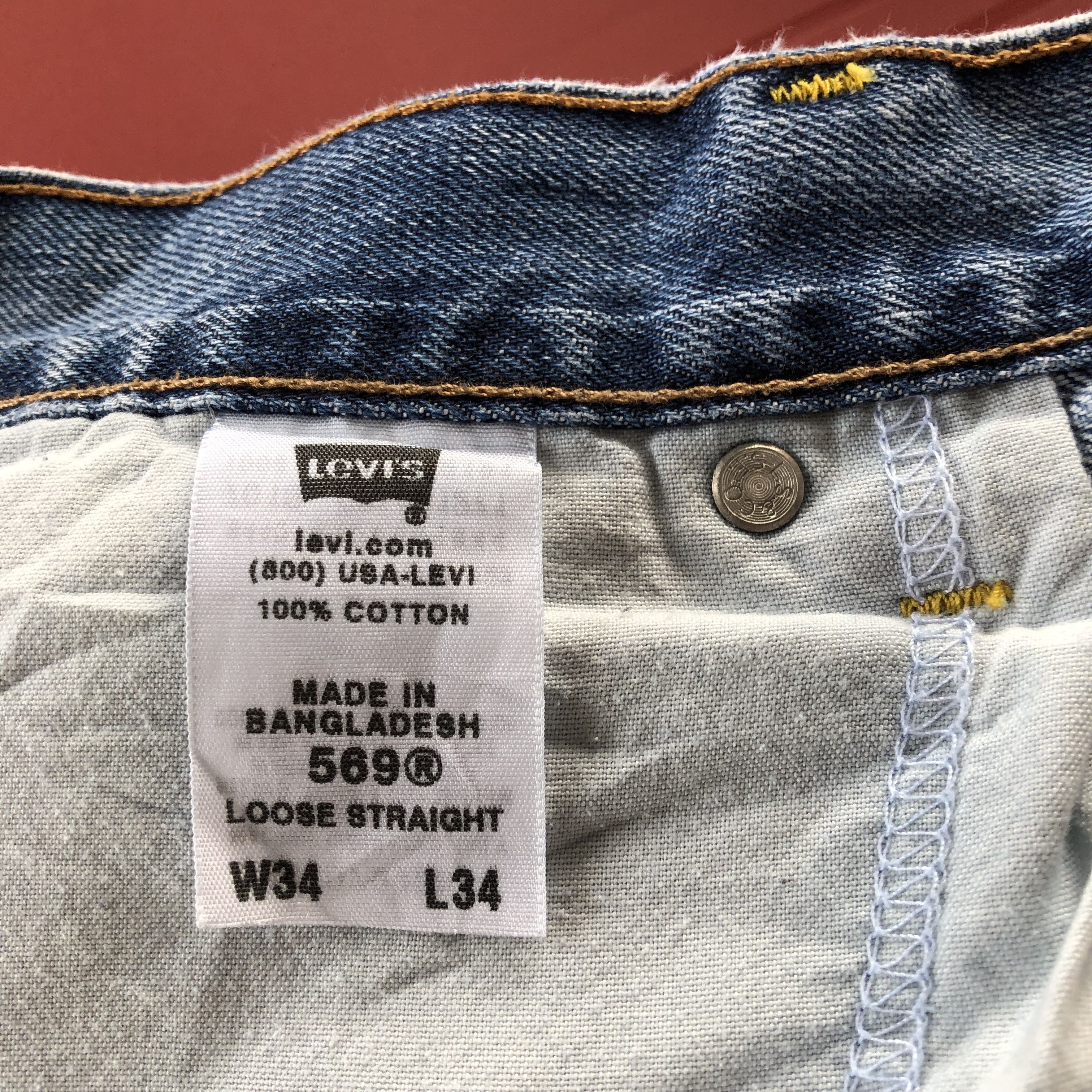Levi's Vintage Levis 569 Distressed Faded Jeans Levi's Ripped Denim Size US 32 / EU 48 - 12 Thumbnail