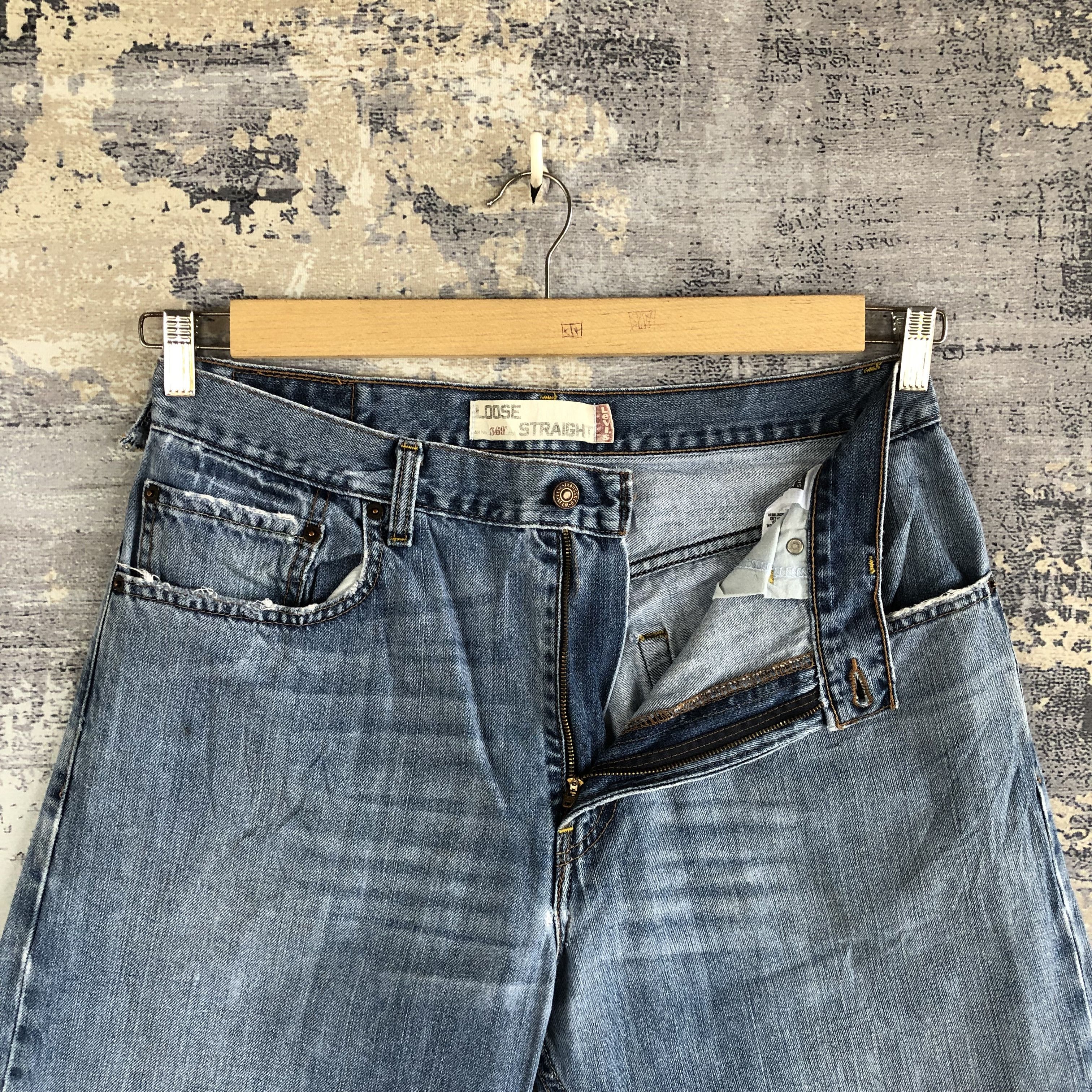 Levi's Vintage Levis 569 Distressed Faded Jeans Levi's Ripped Denim Size US 32 / EU 48 - 8 Thumbnail