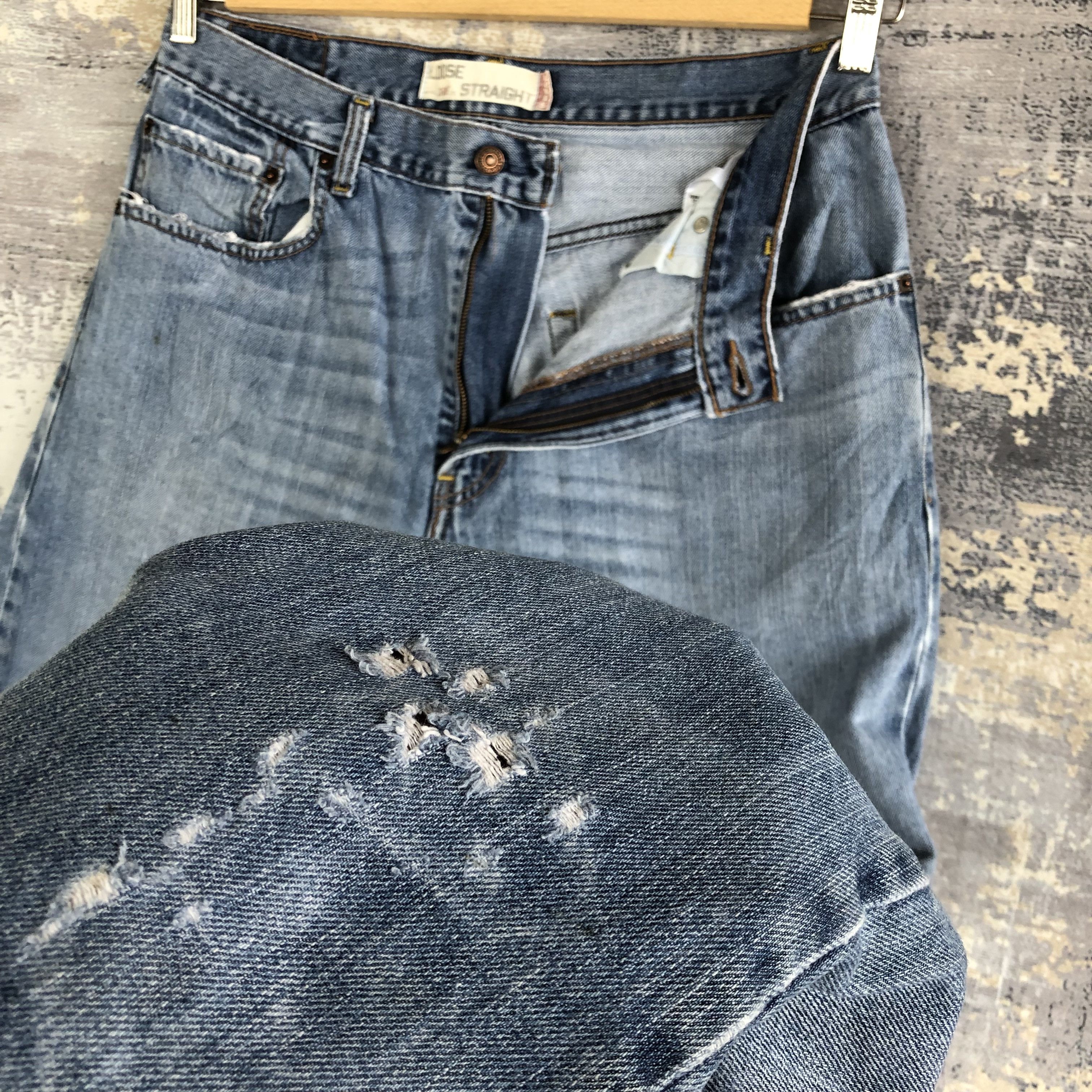 Levi's Vintage Levis 569 Distressed Faded Jeans Levi's Ripped Denim Size US 32 / EU 48 - 10 Thumbnail