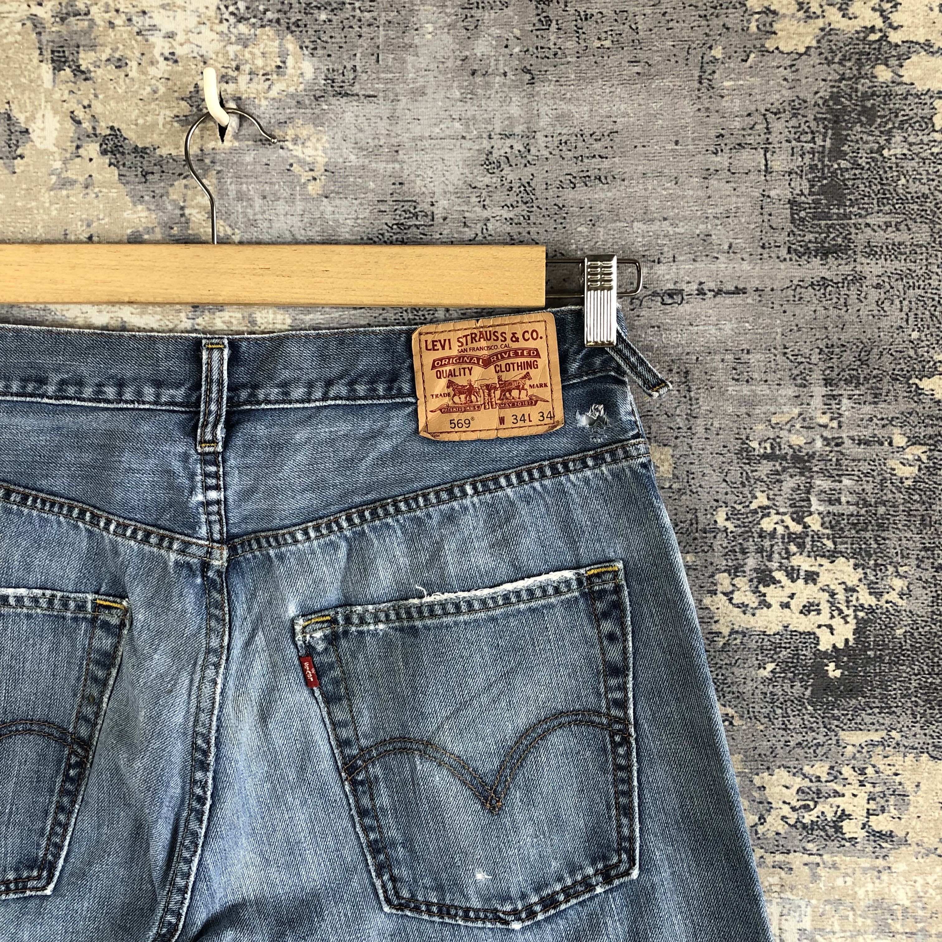 Levi's Vintage Levis 569 Distressed Faded Jeans Levi's Ripped Denim Size US 32 / EU 48 - 7 Thumbnail