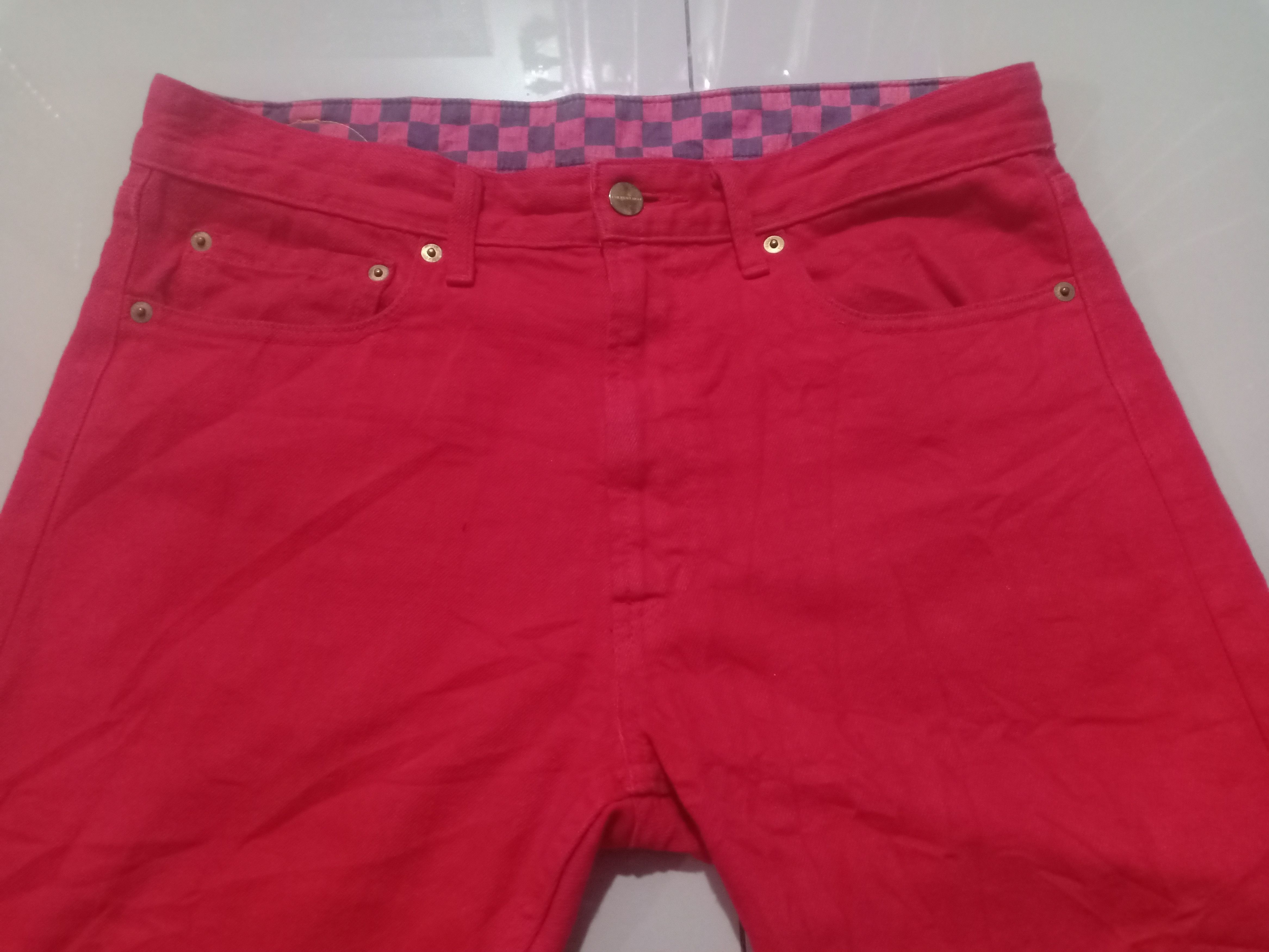 Japanese Brand × PHENOMENON Vtg Phenomenon Red Colour Short Pants Size US 32 / EU 48 - 2 Thumbnail