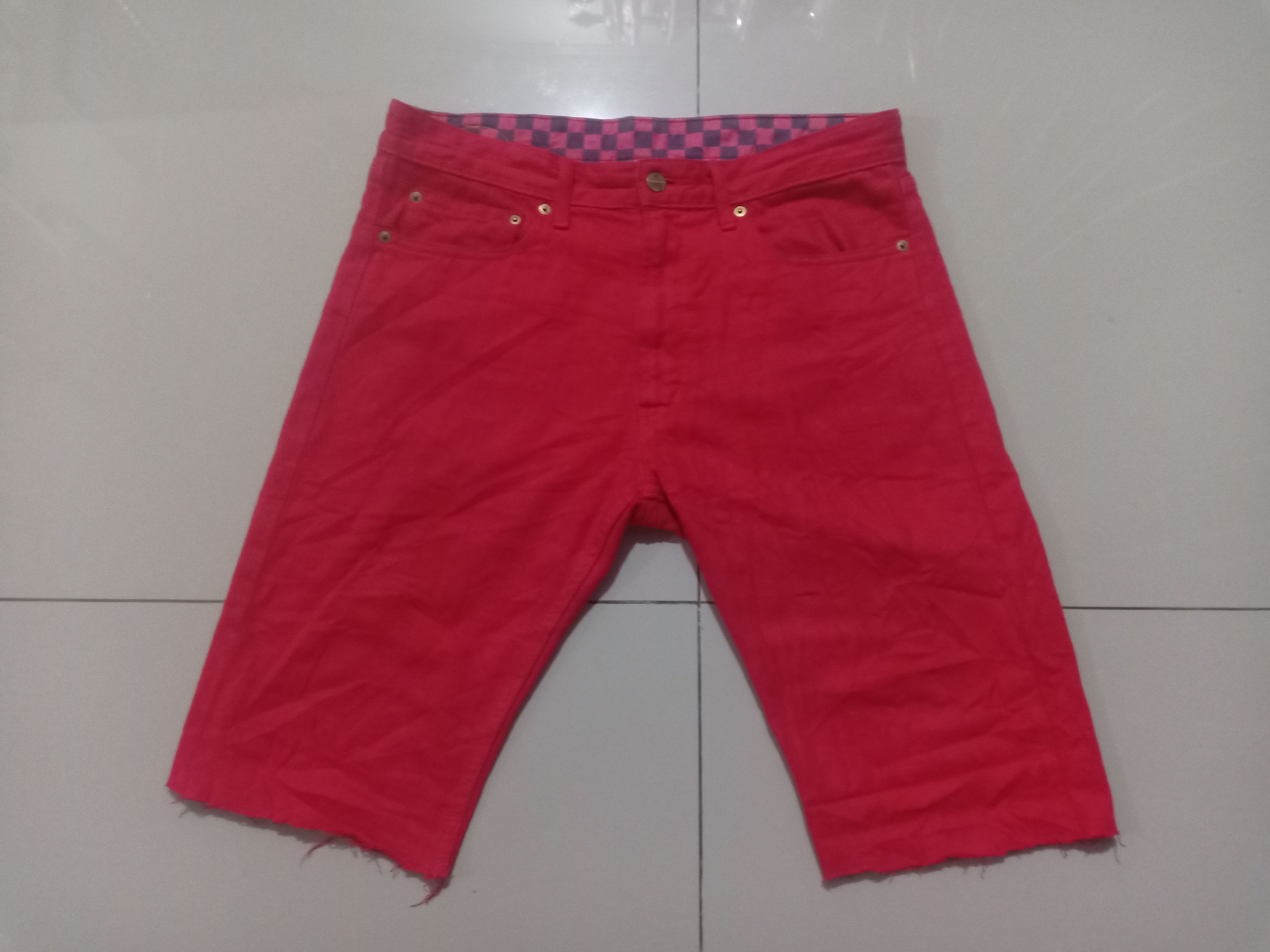 Vtg Phenomenon Red Colour Short Pants