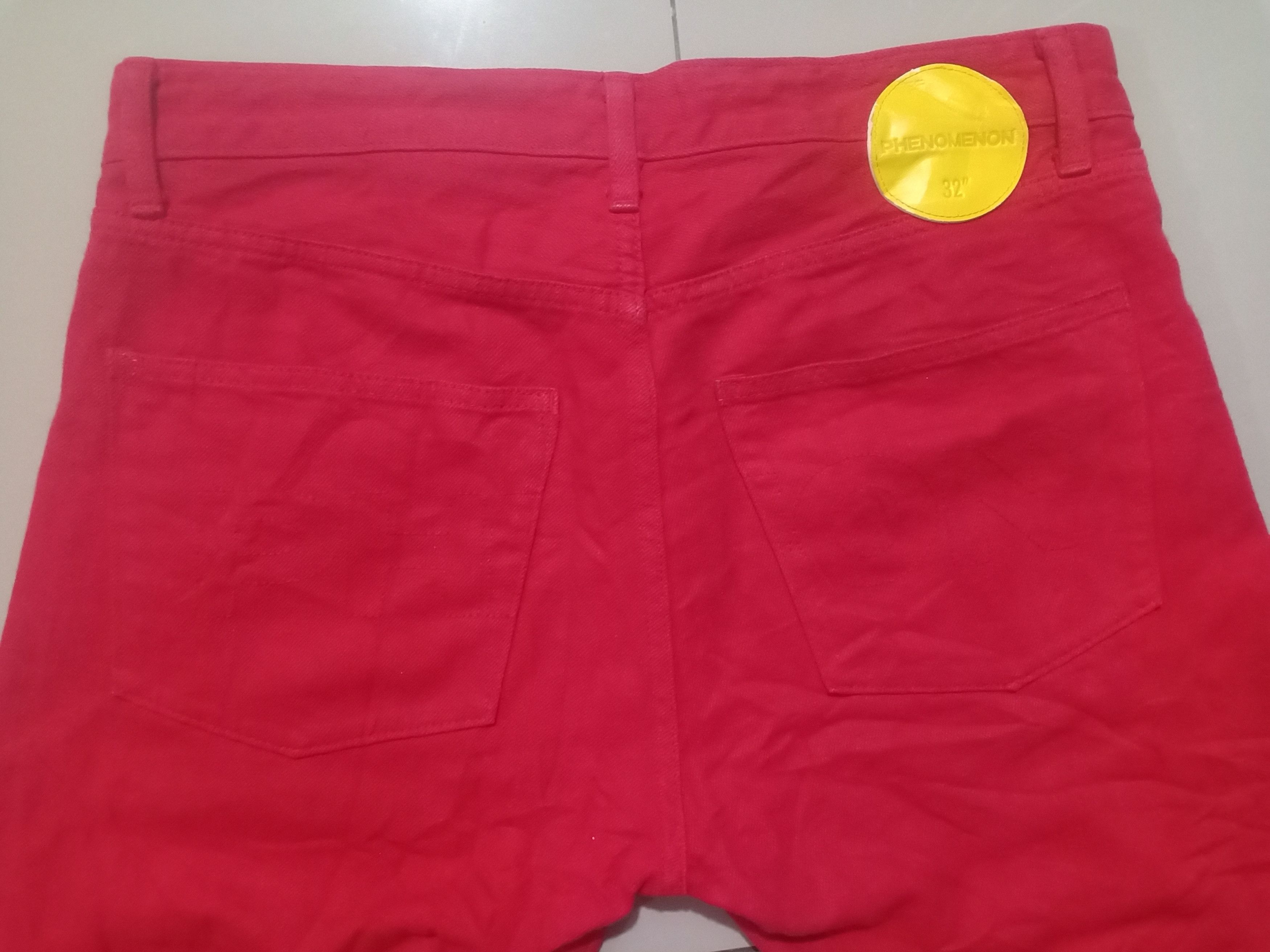 Japanese Brand × PHENOMENON Vtg Phenomenon Red Colour Short Pants Size US 32 / EU 48 - 14 Thumbnail