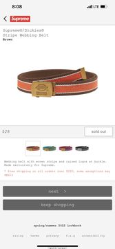 Supreme Dickies Belt | Grailed