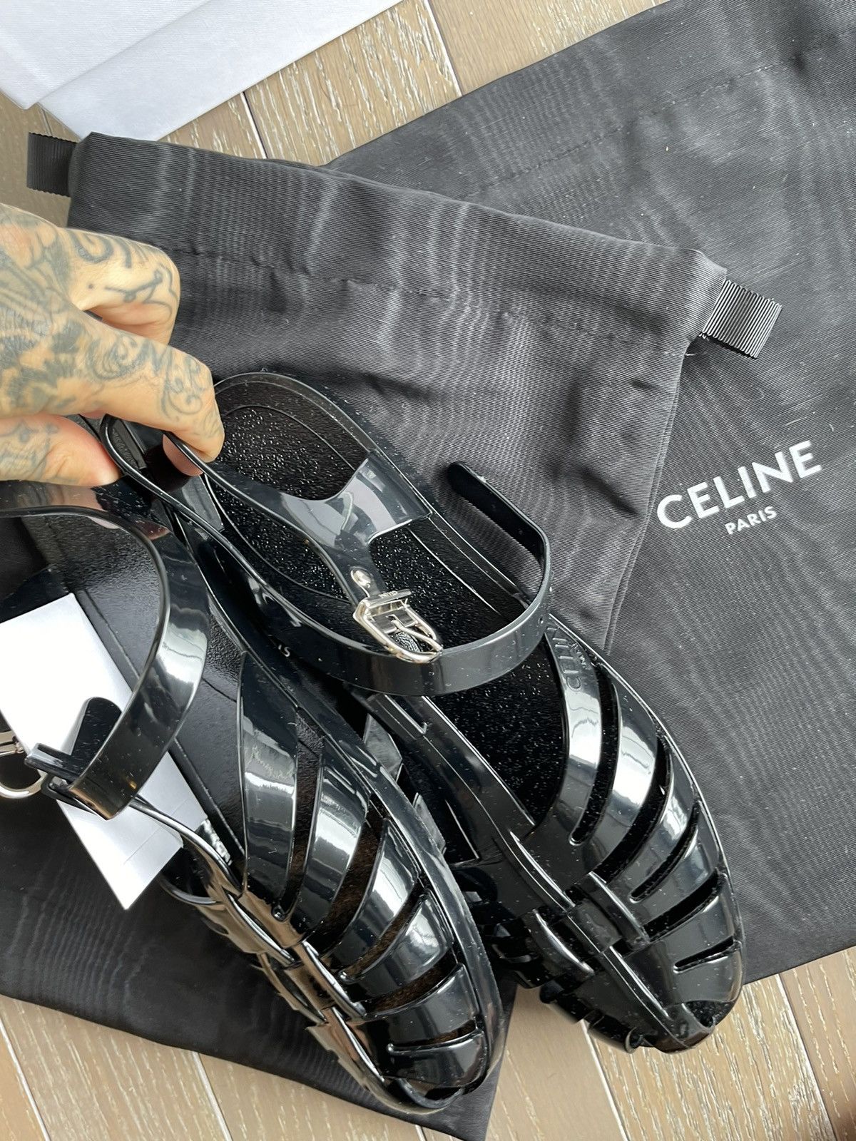 Celine Hedi Slimane Celine SS20 New Jelly Sandals Shoes NEW EU43 Grailed