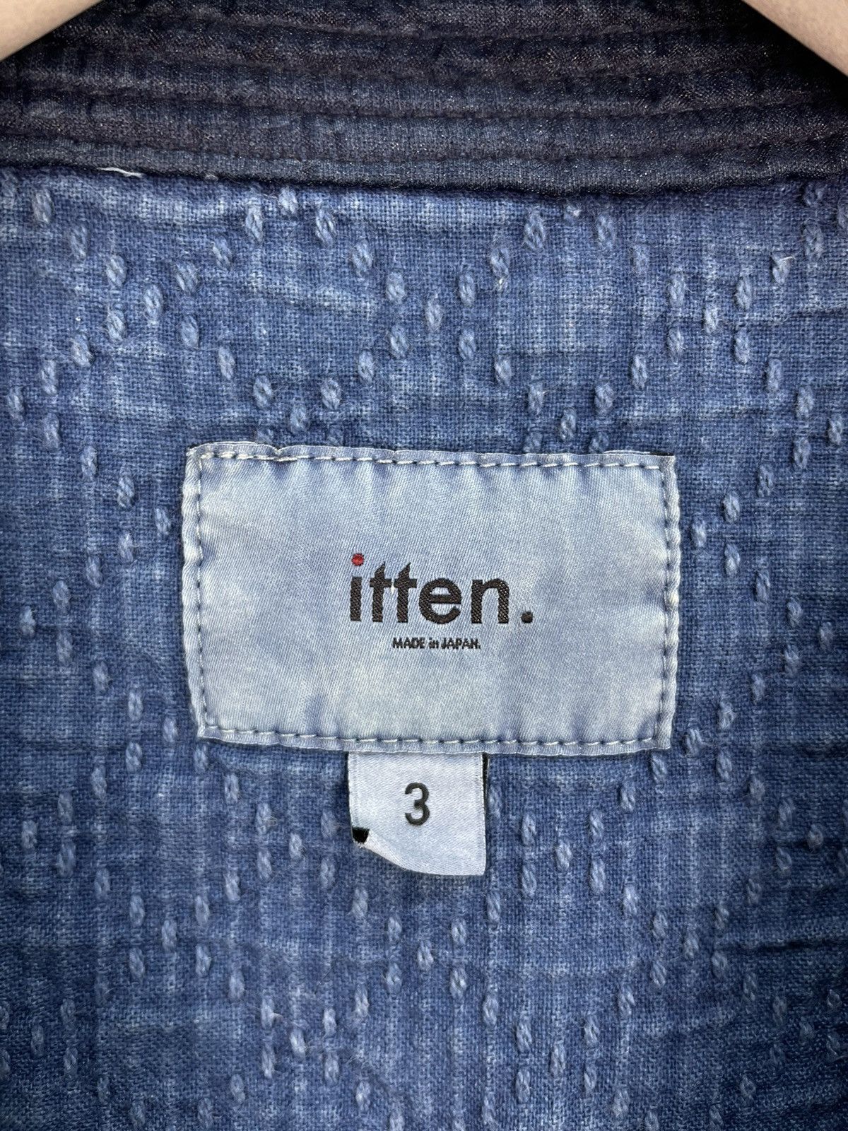 Japanese Brand Itten. Indigo button up kimono style Size US M / EU 48-50 / 2 - 4 Thumbnail