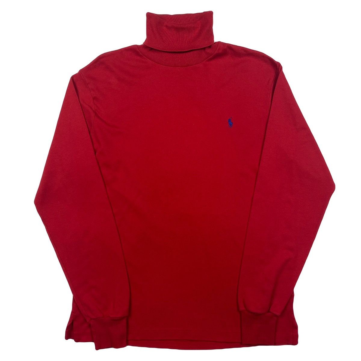 Polo Ralph Lauren Vintage Polo Ralph Lauren Turtle Neck Red 90s Size L Size US L / EU 52-54 / 3 - 1 Thumbnail